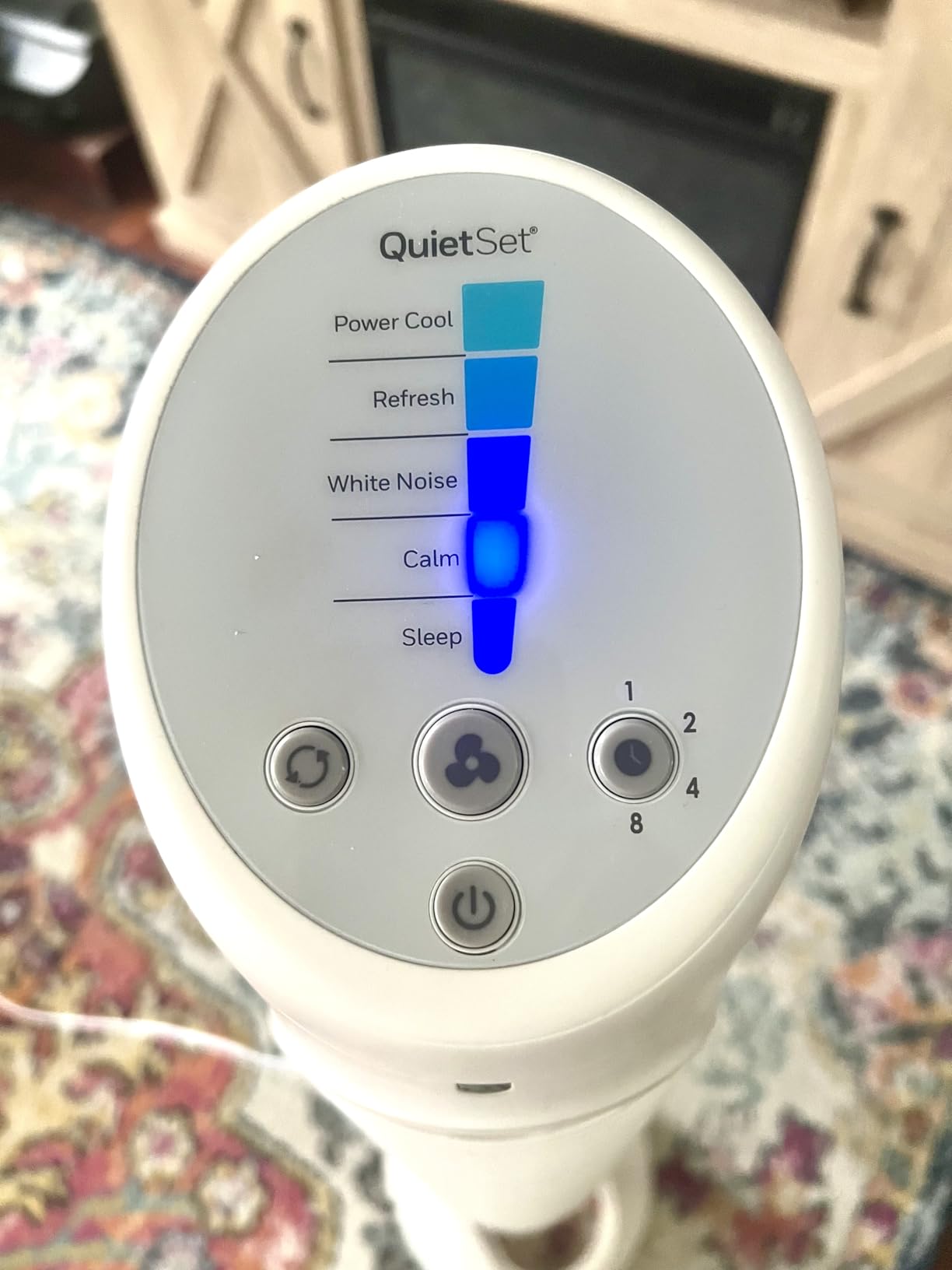 Honeywell QuietSet Whole Room Tower Fan, Oscillating Tower Fan with Remote, Black, HYF290B | 8 Enhanced Powerful and Quiet Fan Settings, Oscillating Airflow, Auto Timer, Slim Space-Saving Design with Remote Control customer photo 1