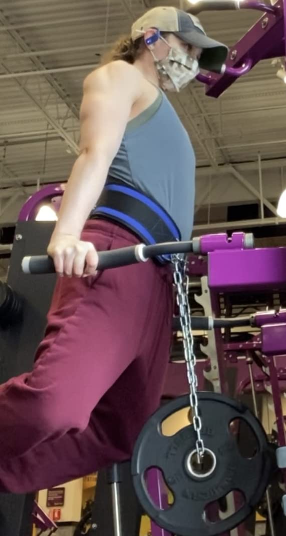 DMoose Fitness Dip Belt for Weight Lifting, Pullup, Squats & Dips - 36