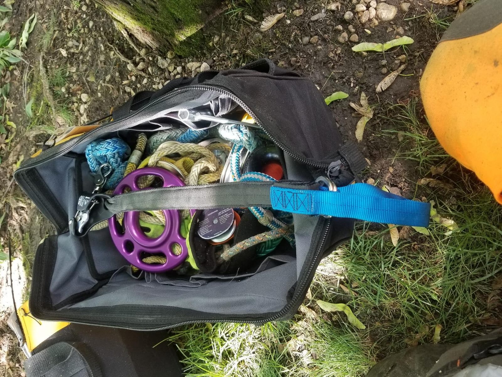 Weaver Arborist HAAS Velox Nylon Foot Ascender Sling for Tree Climbing | Zero-Setup Design Helps Climbers Move Efficiently with Durable Webbing for Pruning, Canopy Access & Field Work, Black/Blue customer photo 1