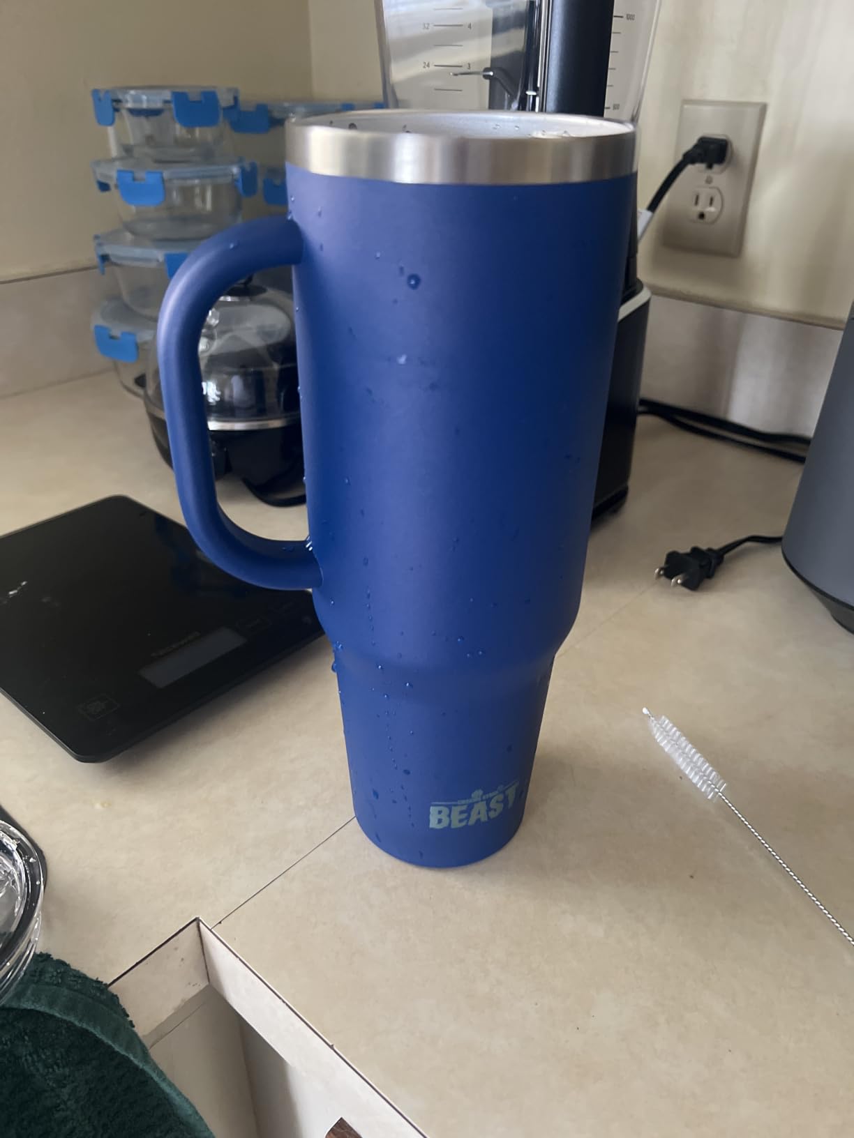Beast 30 oz Tumbler Stainless Steel Vacuum Insulated Coffee Ice Cup Double Wall Travel Flask (Matte Black) customer photo 2
