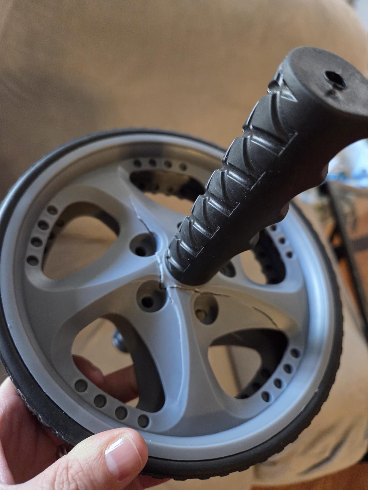 CAP Barbell Abdominal Wheel, Black/Gray customer photo 2