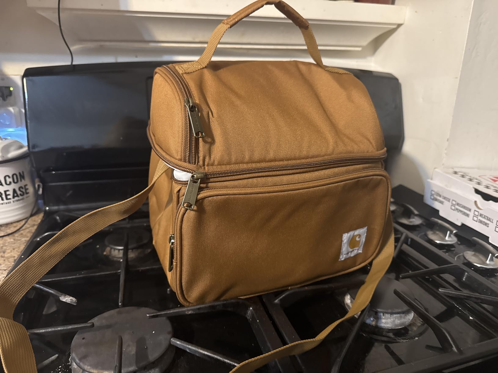 Carhartt Camping Cooler, Worksite Lunch Box, Soft Shell Lunch Bag for Construction Sites (Brown) customer photo 1
