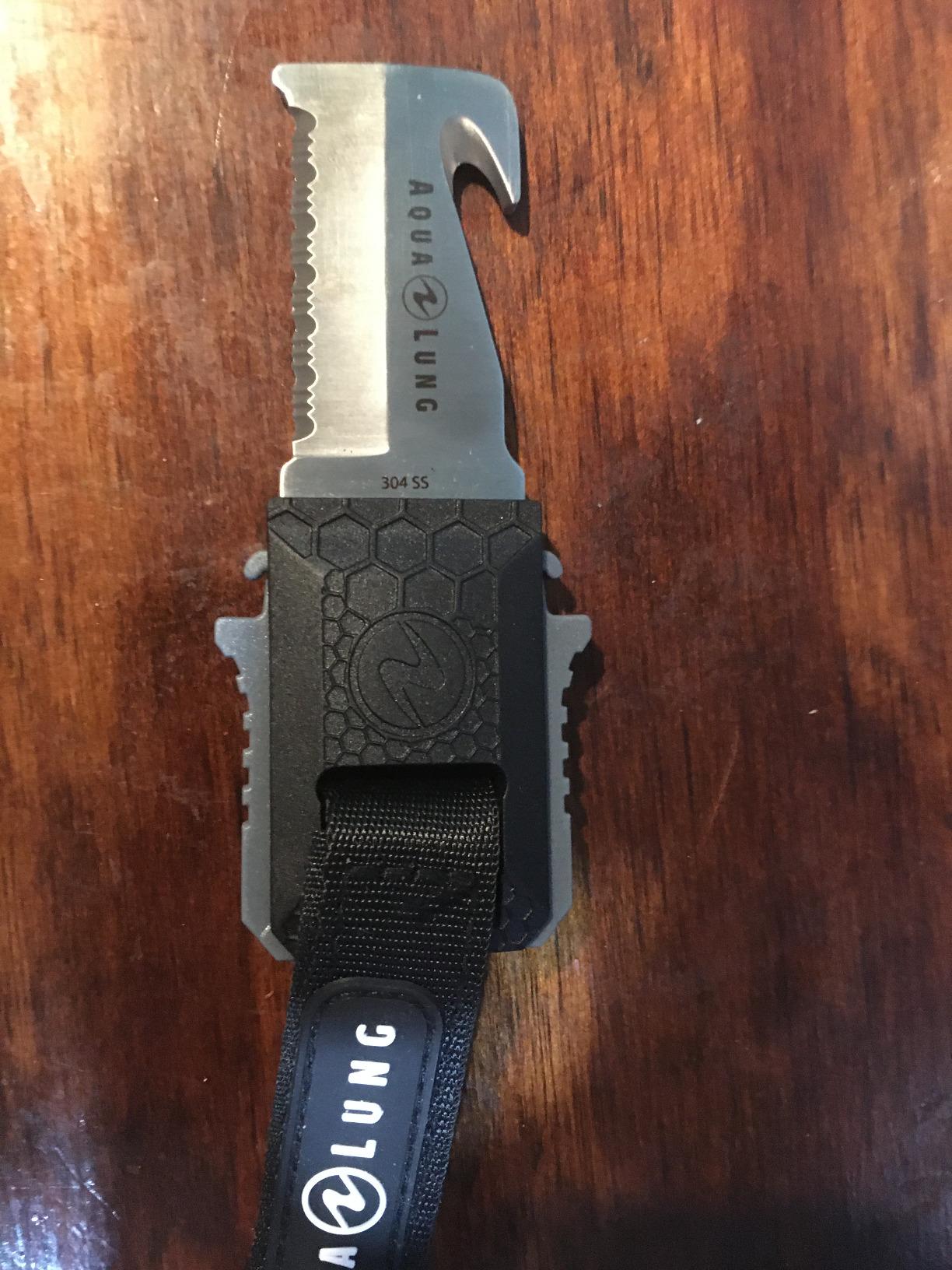 Aqualung Micro Squeeze Blunt Tip Dive Knife - Compact 2