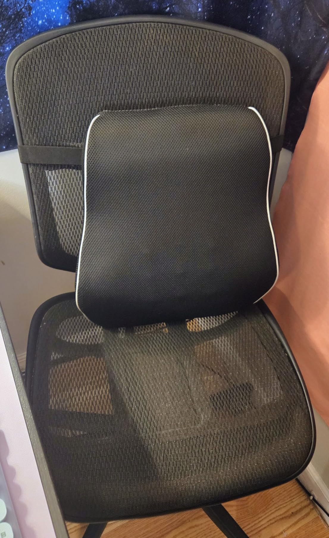Lumbar Support Pillow for Office Chair,Mothers Day Gifts for Mom, Back Support Pillow for Car, Office Supplies, Chair Cushions, Back Pain Relief Improve Posture, Mesh Cover Double Adjustable Straps customer photo 1