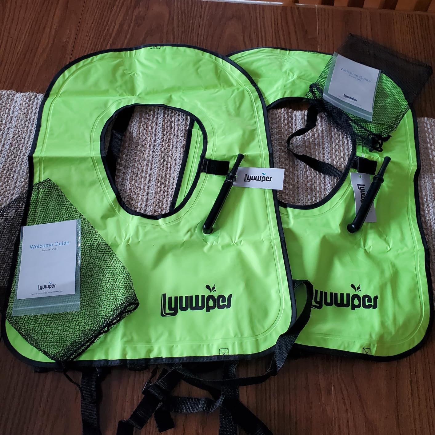 Inflatable Snorkel Vest Adult Snorkeling Jacket Free Diving Swimming Safety customer photo 2