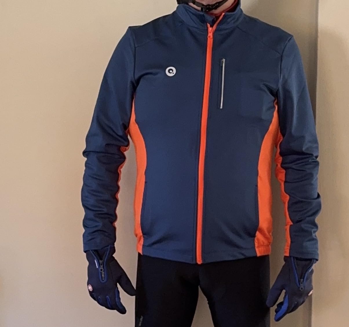 Men's Winter Cycling Jacket, Thermal Windproof Running Coat customer photo 1