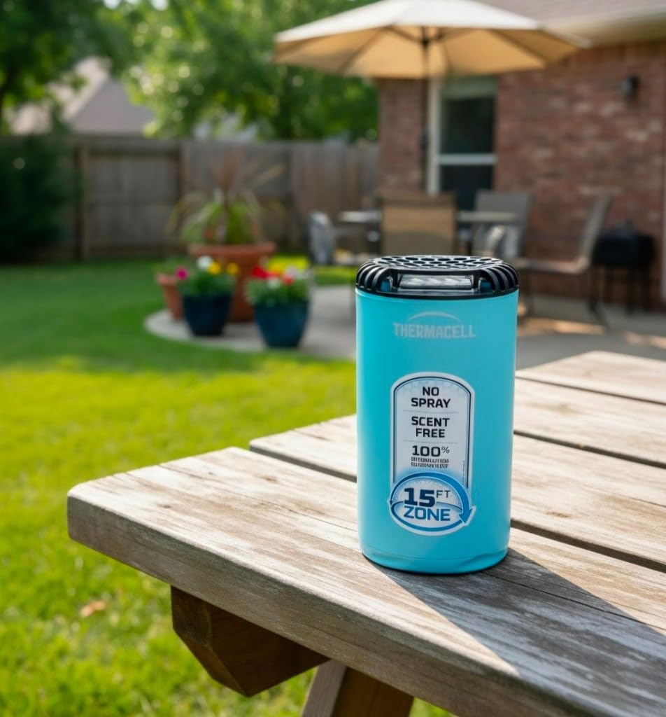 Thermacell Fuel-ZoneGuard Base Patio Shield Mosquito Repeller, Glacial Blue customer photo 1