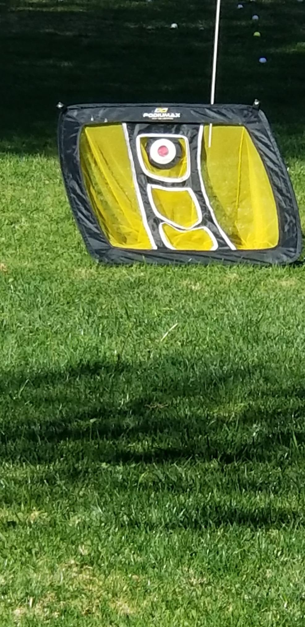 PodiuMax Pop-Up Golf Chipping Net, 3 Target Zones, Backyard Practice customer photo 2