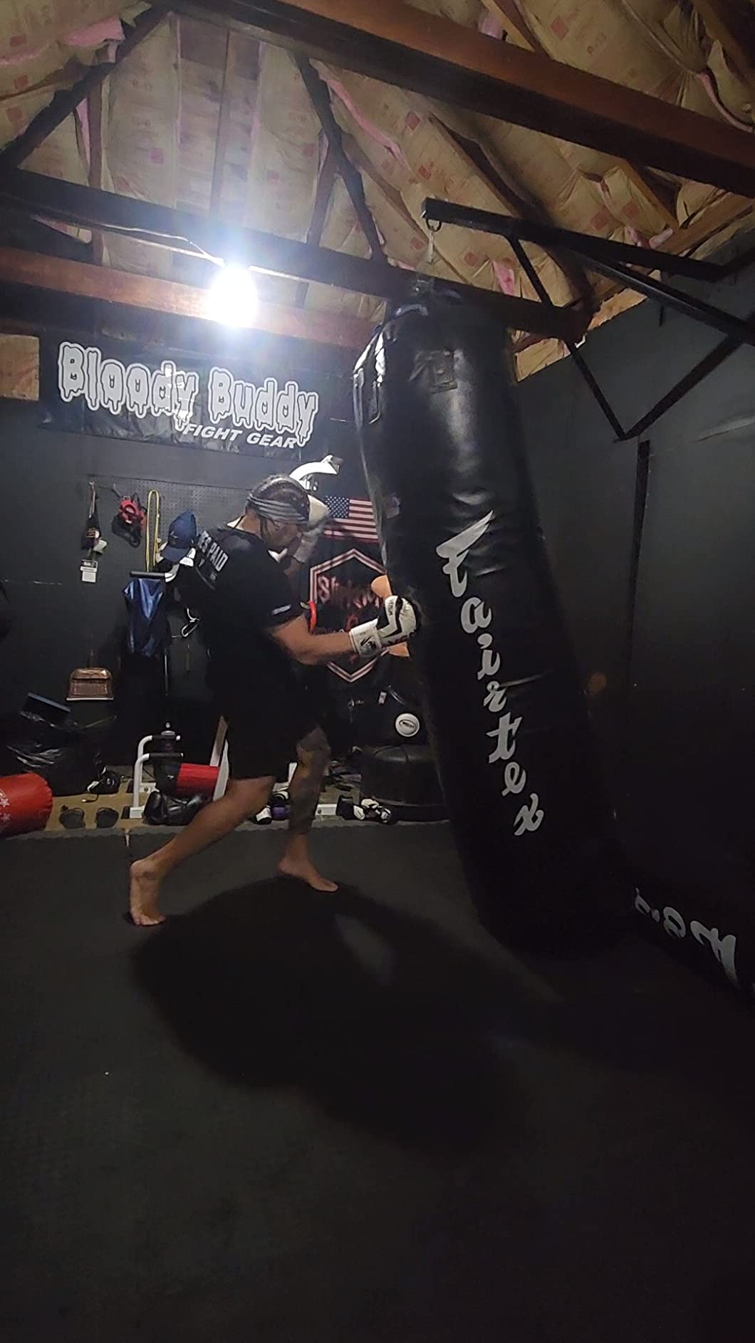 Fairtex HB6 Banana Heavy Bag, Muay Thai MMA Kickboxing Boxing Punching Bag | Full-length synthetic hide with non-tear lining. Extended cylinder absorbs low calf sweeps, front pushes, and knees customer photo 1