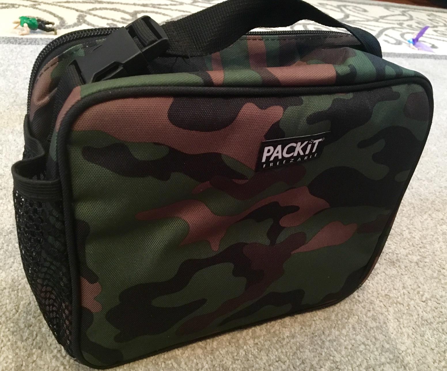 PackIt Freezable Classic Lunch Box, Black | Built-in ice packs, EcoFreeze+ Technology, Zip Closure customer photo 2