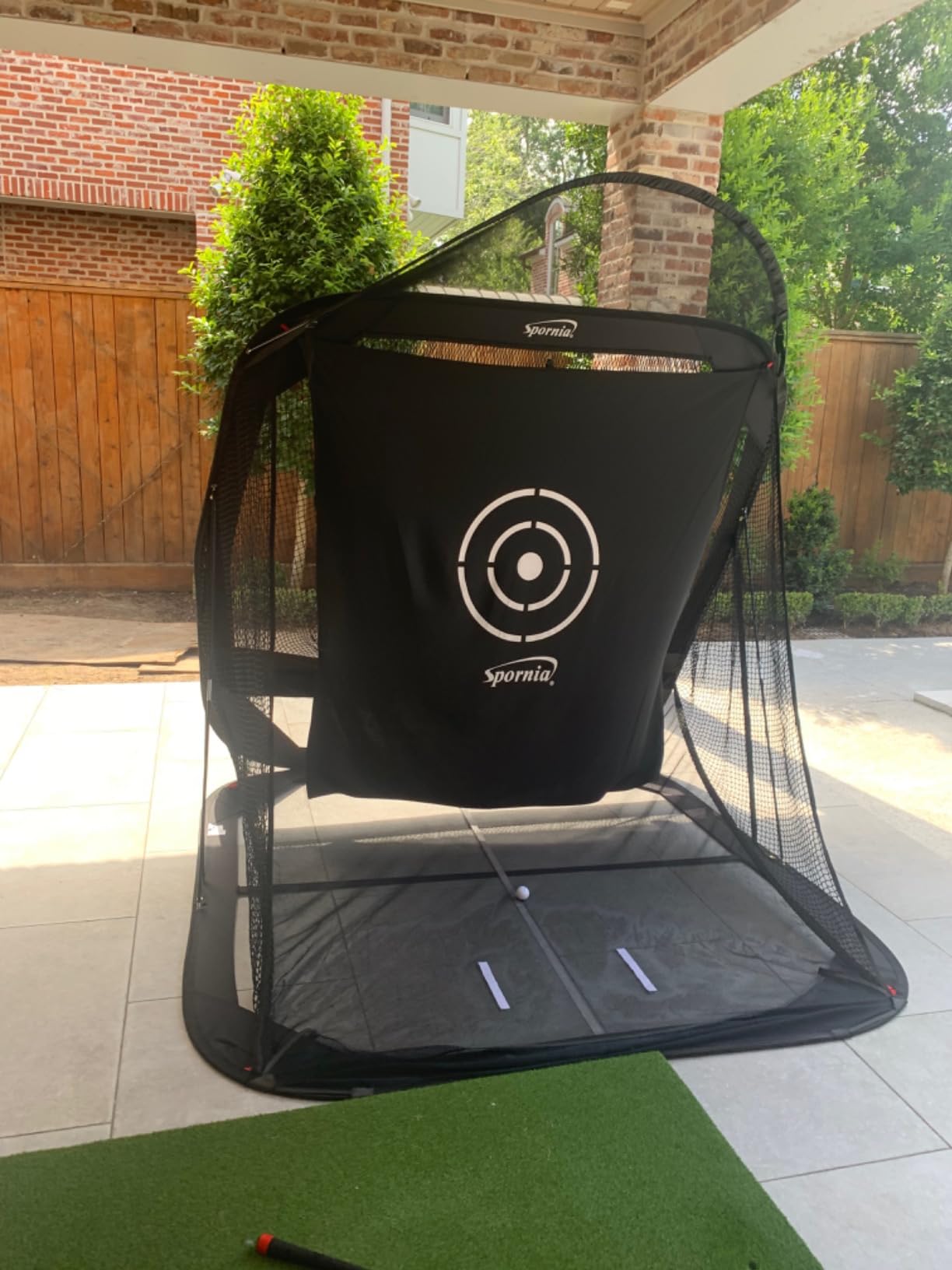 Spornia Spg-7 Golf Practice Net - Automatic Ball Return System w/Target Sheet, Two Side Barrier customer photo 1