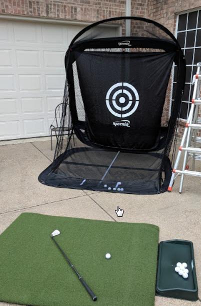 Spornia Spg-7 Golf Practice Net - Automatic Ball Return System w/Target Sheet, Two Side Barrier customer photo 2