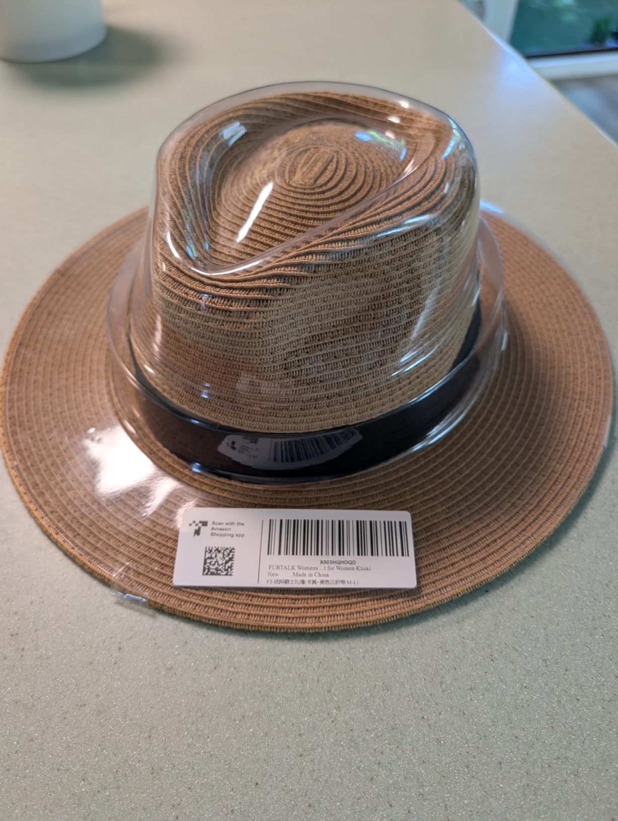 FURTALK Womens Mens Wide Brim Straw Panama Hat Fedora Summer Beach Sun Hat customer photo 1