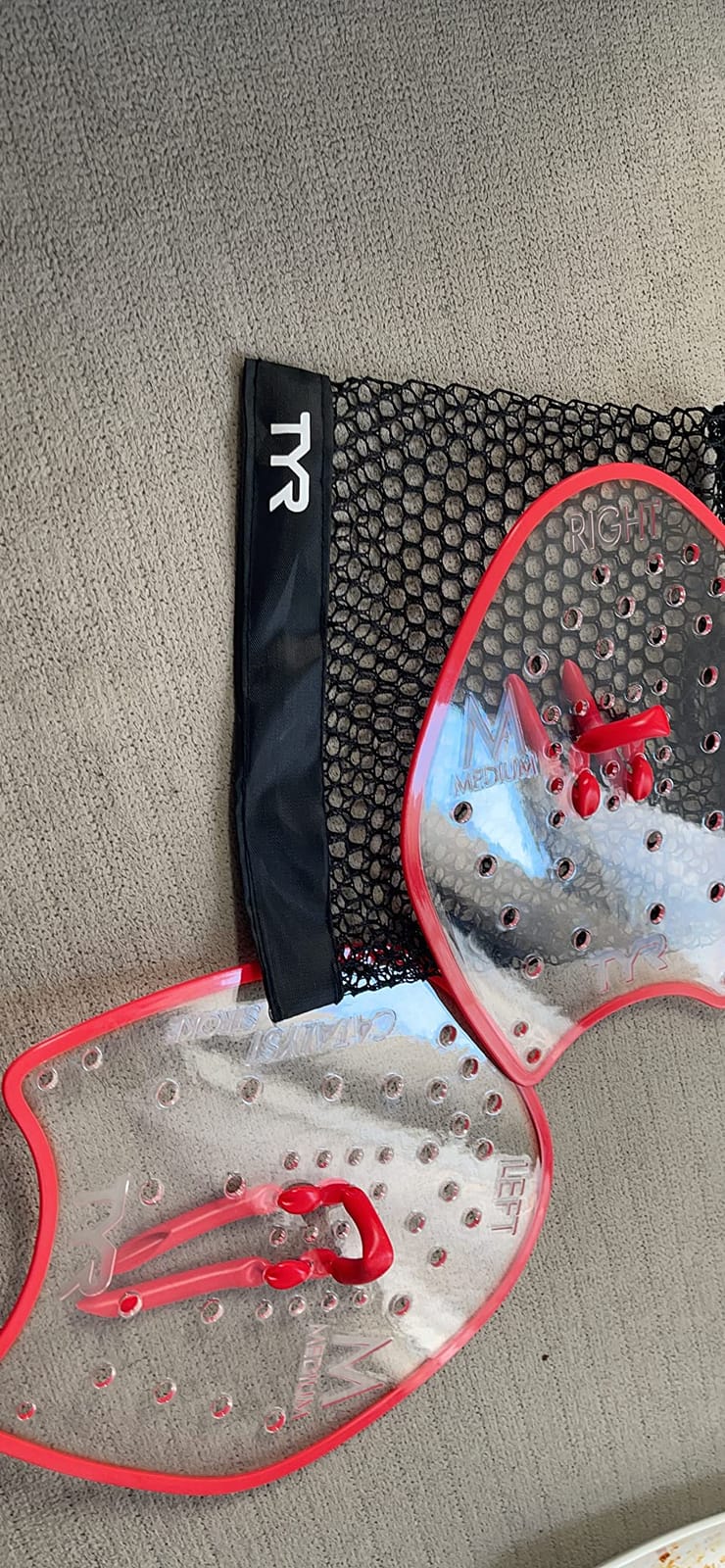 TYR Catalyst Stroke Swim Paddles - Competitive Swimming Technique Equipment | Natural Palm Fitting | Durable K-Resin Construction | Stroke Technique & Power Building | Gridded Multi-Angle Silicone Straps customer photo 1