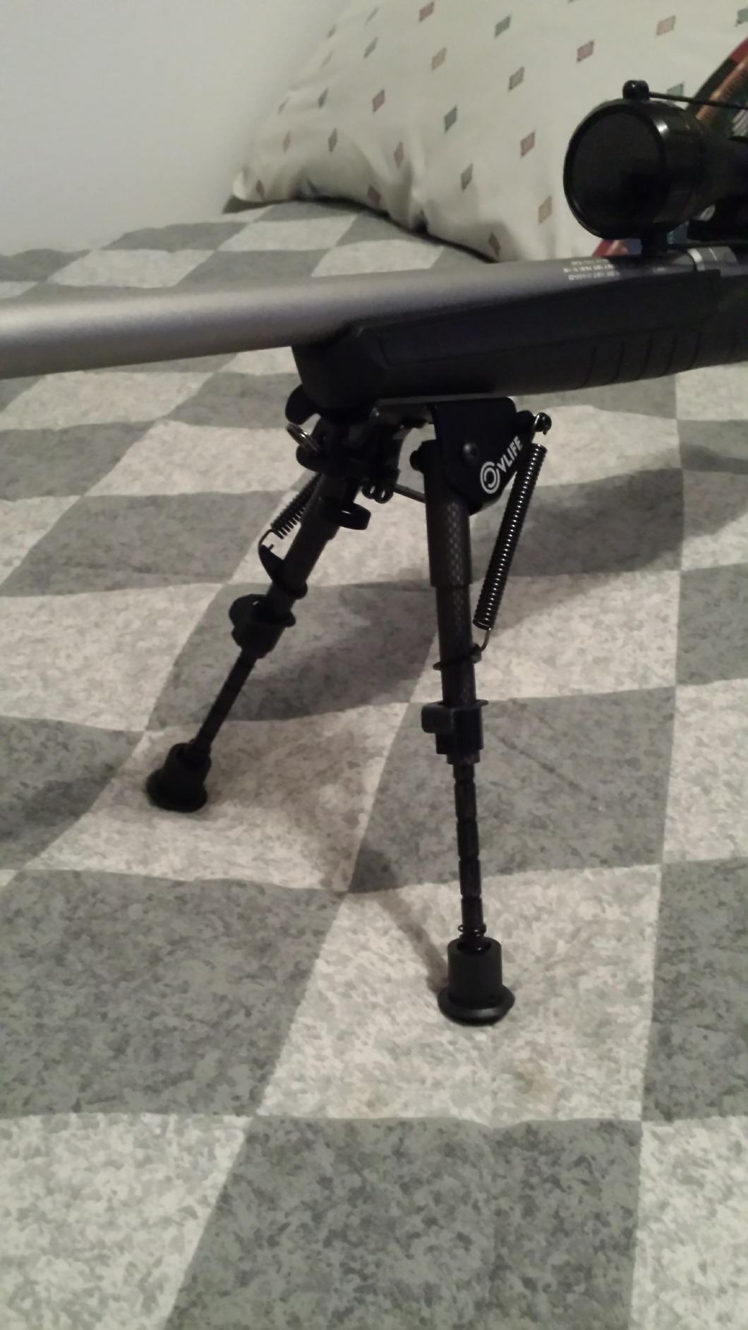 CVLIFE Bipod Carbon Fiber Bipod for Rifle with Picatinny Adapter | 6-9 Inches Sling Stud Bipod Adjustable Height for Hunting and Shooting customer photo 2