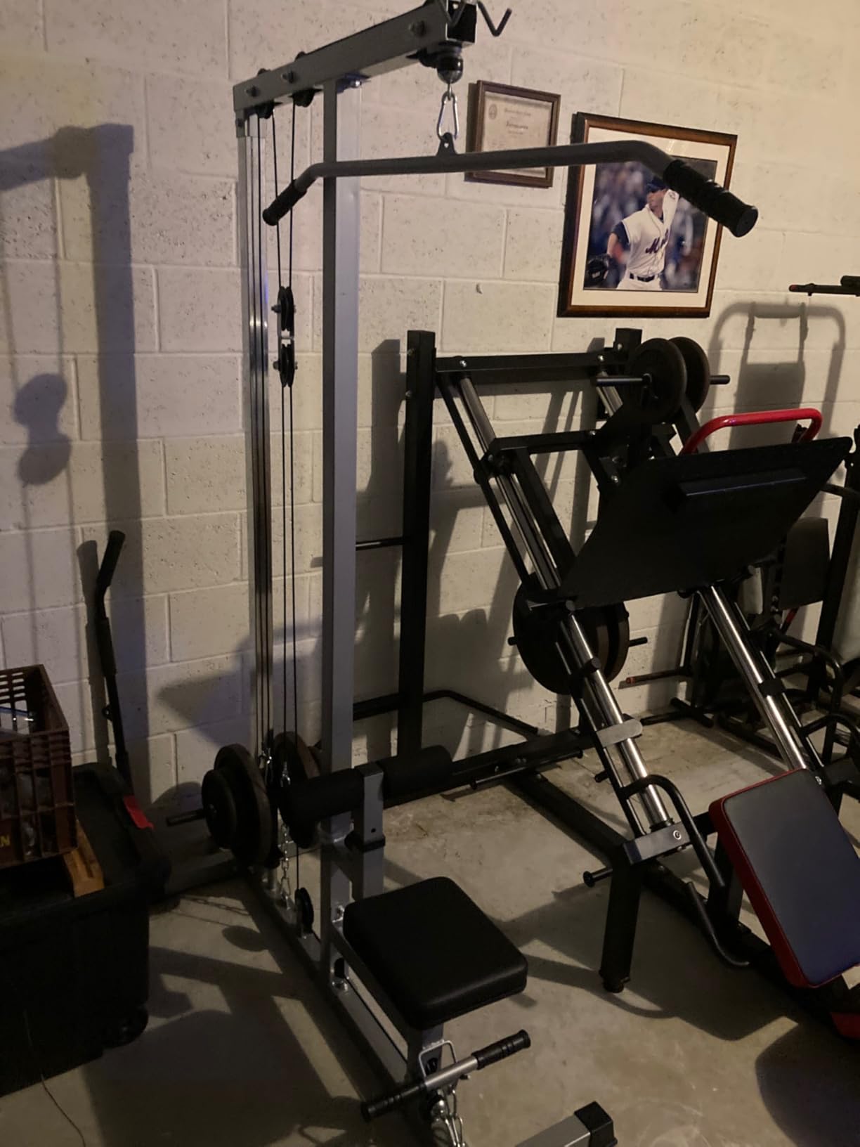 GDLF LAT Pull Down Machine Low Row Cable Fitness Exercise Body Workout Strength Training Bar Machine customer photo 1