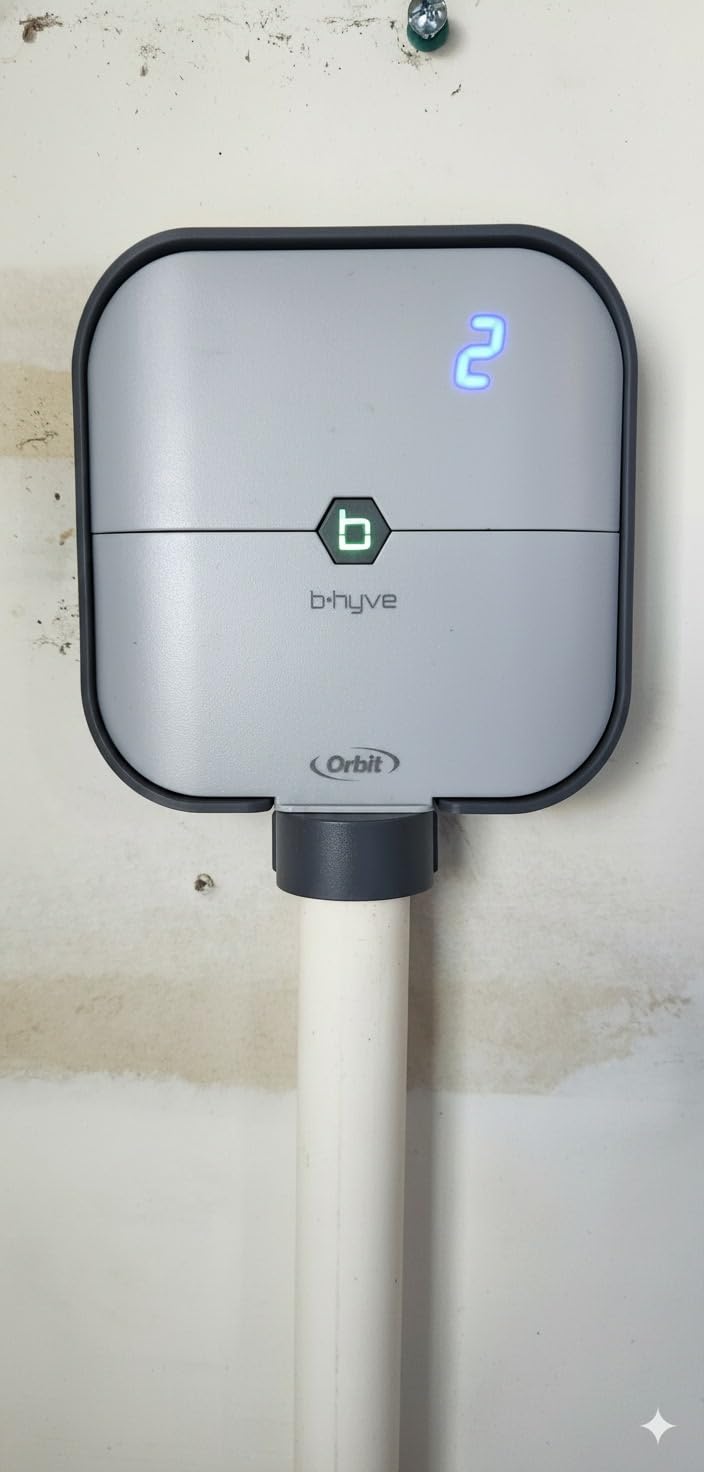 Orbit B-hyve Indoor Smart Sprinkler Controller - 8-Zone - WiFi Irrigation Controller - App Controlled Irrigation with Weather Adjustment - Easy Installation Smart Home Ready Device - 57925 customer photo 1