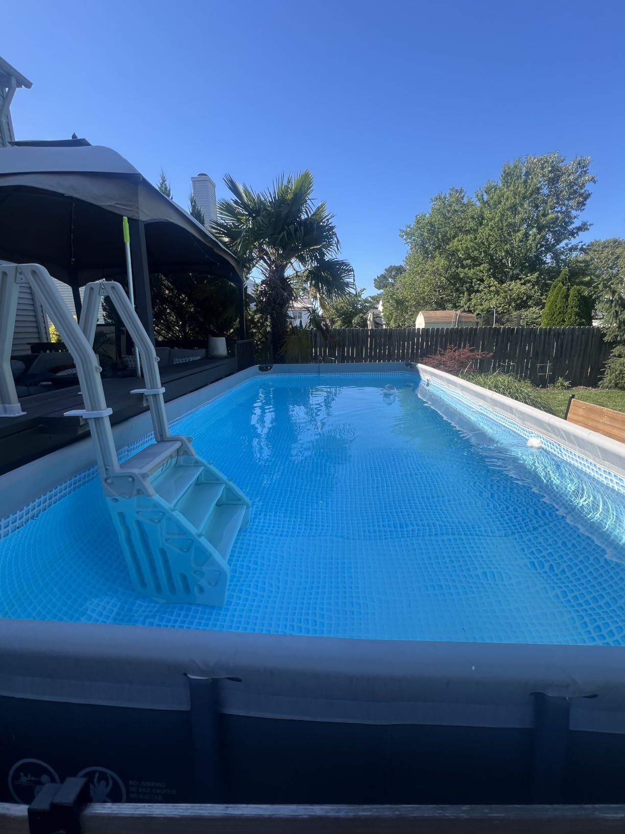 INTEX Ultra XTR 18ft x 9ft x 52in Above Ground Swimming Pool Set w/Pump | 26355EH - 1500 GPH Sand Filter Pump, Ladder, Pool Cover & Ground Cloth Included - Strong Galvanized Steel Frame customer photo 2