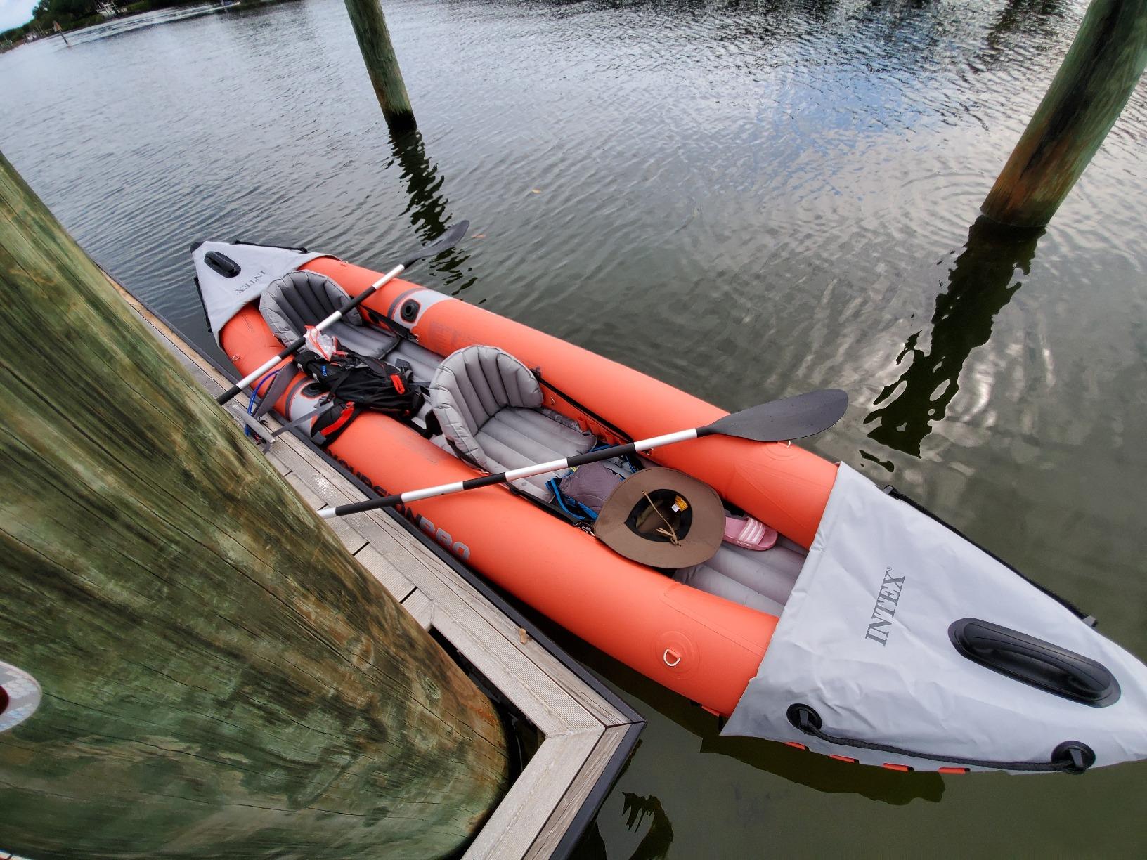 INTEX Excursion Pro K2 Inflatable Kayak 2-Person Set with Paddles & Pump | 68309EP - Portable Sit-on Tandem Kayak customer photo 2