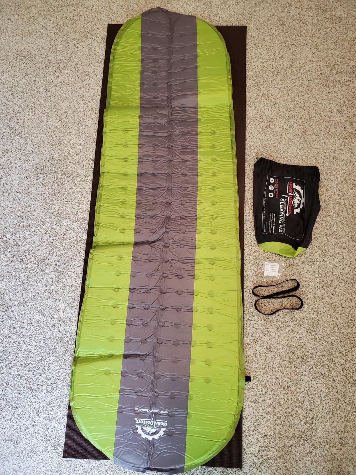 Gear Doctors Oxylus 4.3 R-Value Insulated Foam Self Inflating Sleeping Pad Camping - Sleeping Pad Backpacking Air Mattress-Camping Mattress Self Inflating Camp Mat 4 Seasons Sleep Mat-Camp/Floor/Tent customer photo 2