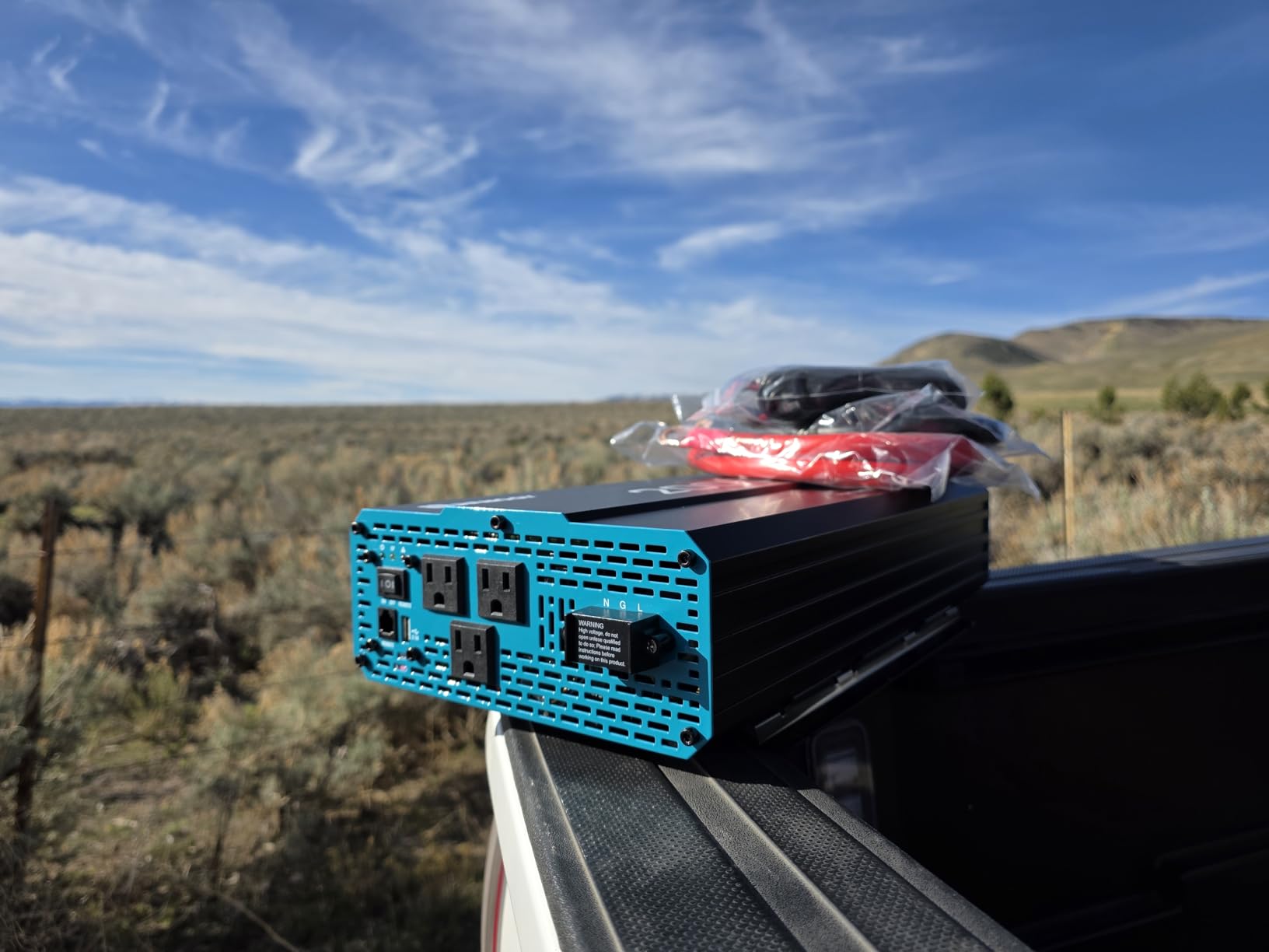 Renogy Inverter P2 2000W Pure Sine Wave Inverter 12V DC to 110V AC Converter, Off-Grid Solar Power Inverters for Vehicles, Truck, RV, Home, with Built-in 5V/2.1A USB/Hardwire Port, Remote Controller | Surge 4000W customer photo 2