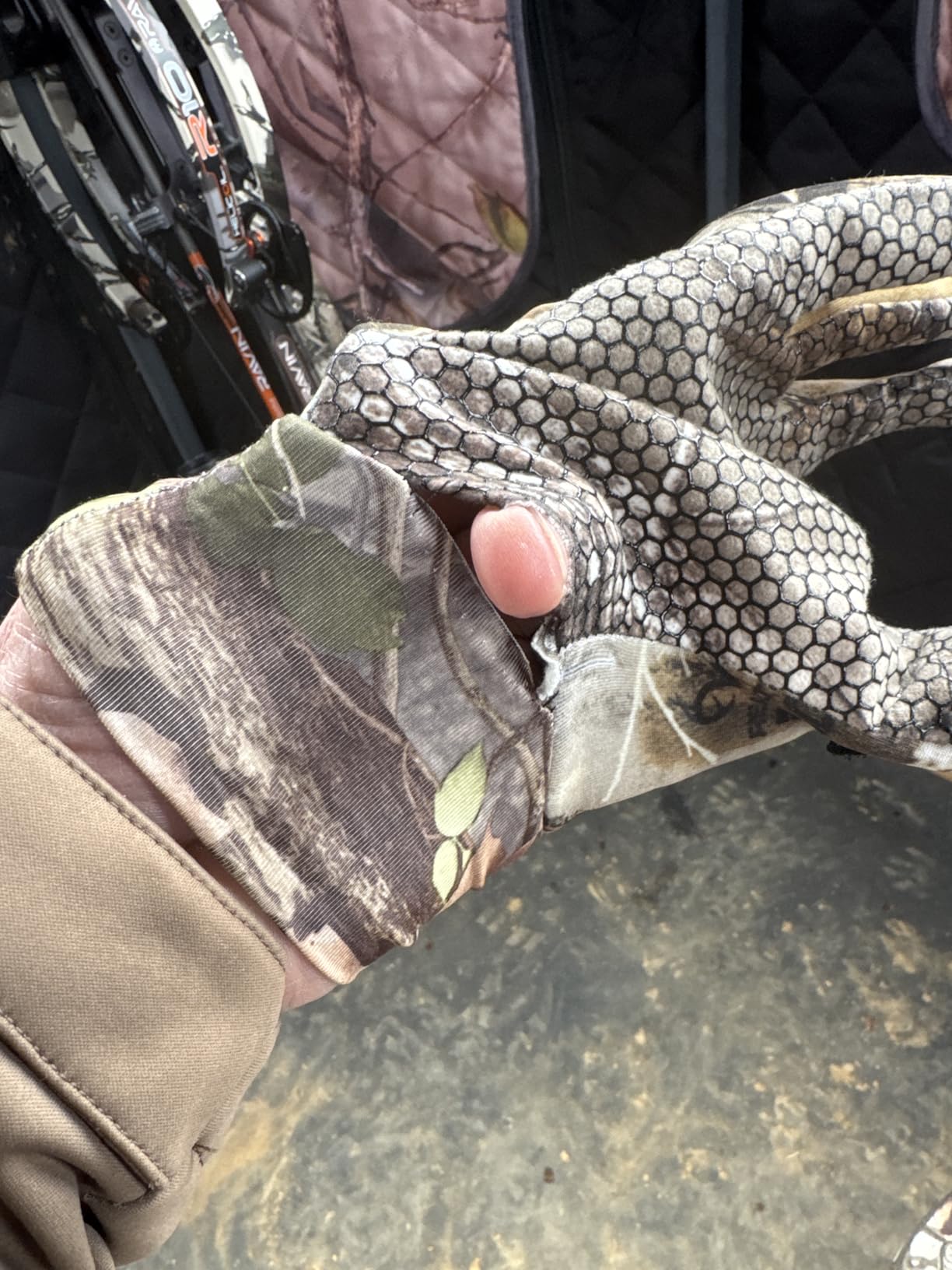 EAmber Camo Hunting Gloves Full Finger Fingerless Glove Archery Accessories customer photo 1