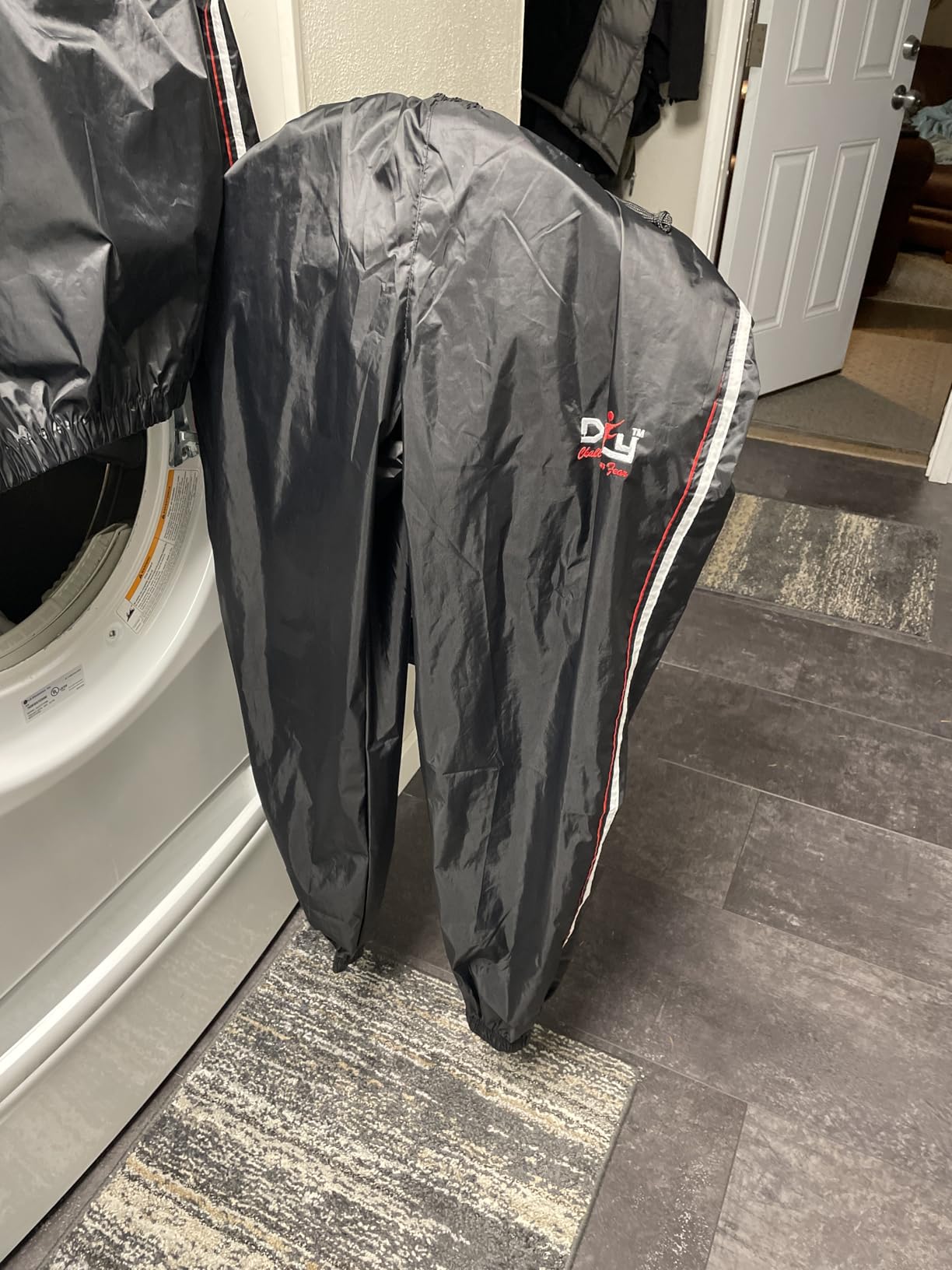 DEFY Heavy Duty Sauna Suit for Weight Loss Full Body Wrap Hoodie Men Women Anti-Rip Sweat Suit Gym Workout Exercise Gear customer photo 2