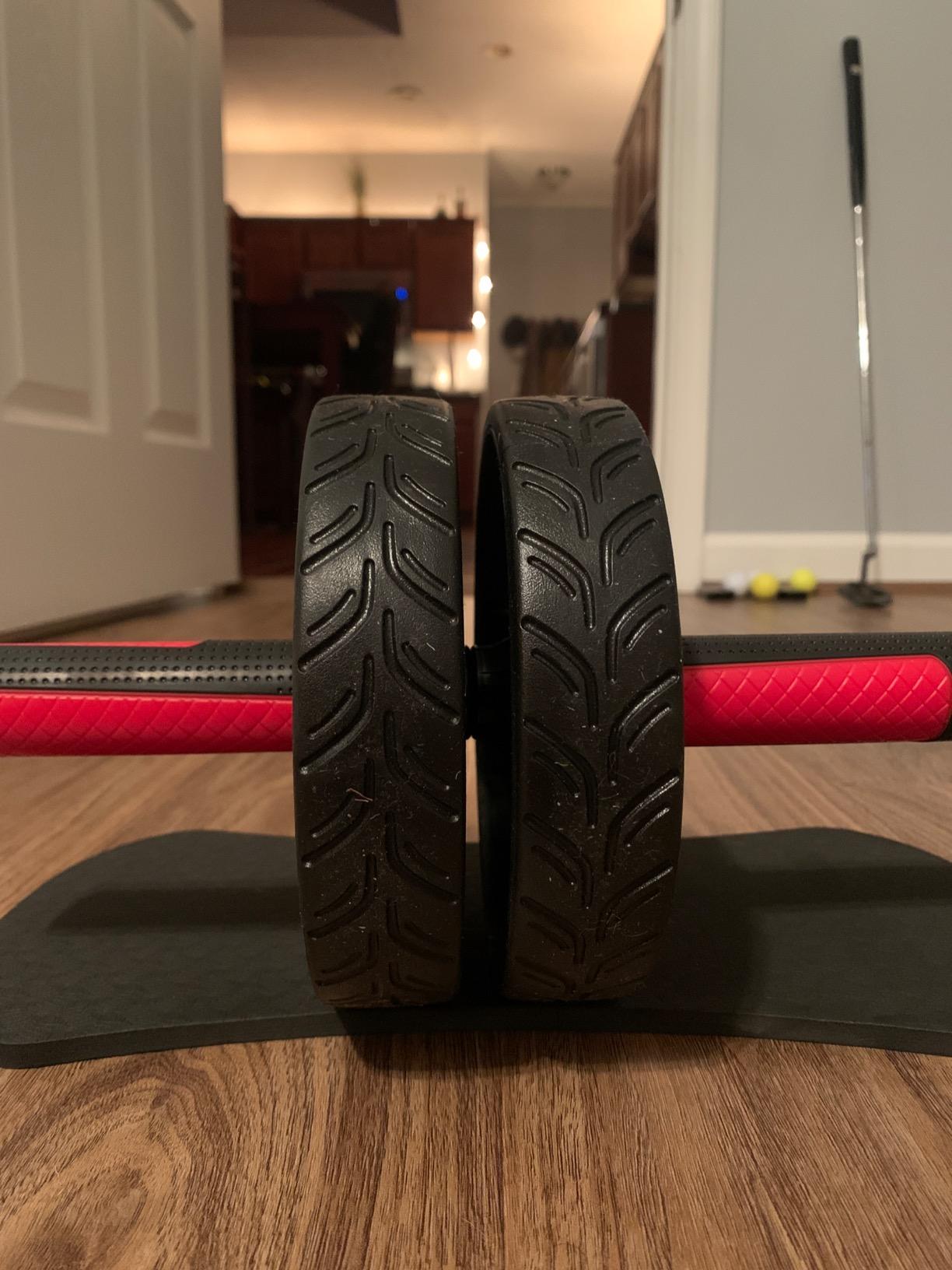 READAEER Ab Roller Wheel, Heavy Duty Workout Equipment for Home Gym, Professional Metal Handle with Rubber Surface Abdominal Exercise Wheel for Strength Training customer photo 1