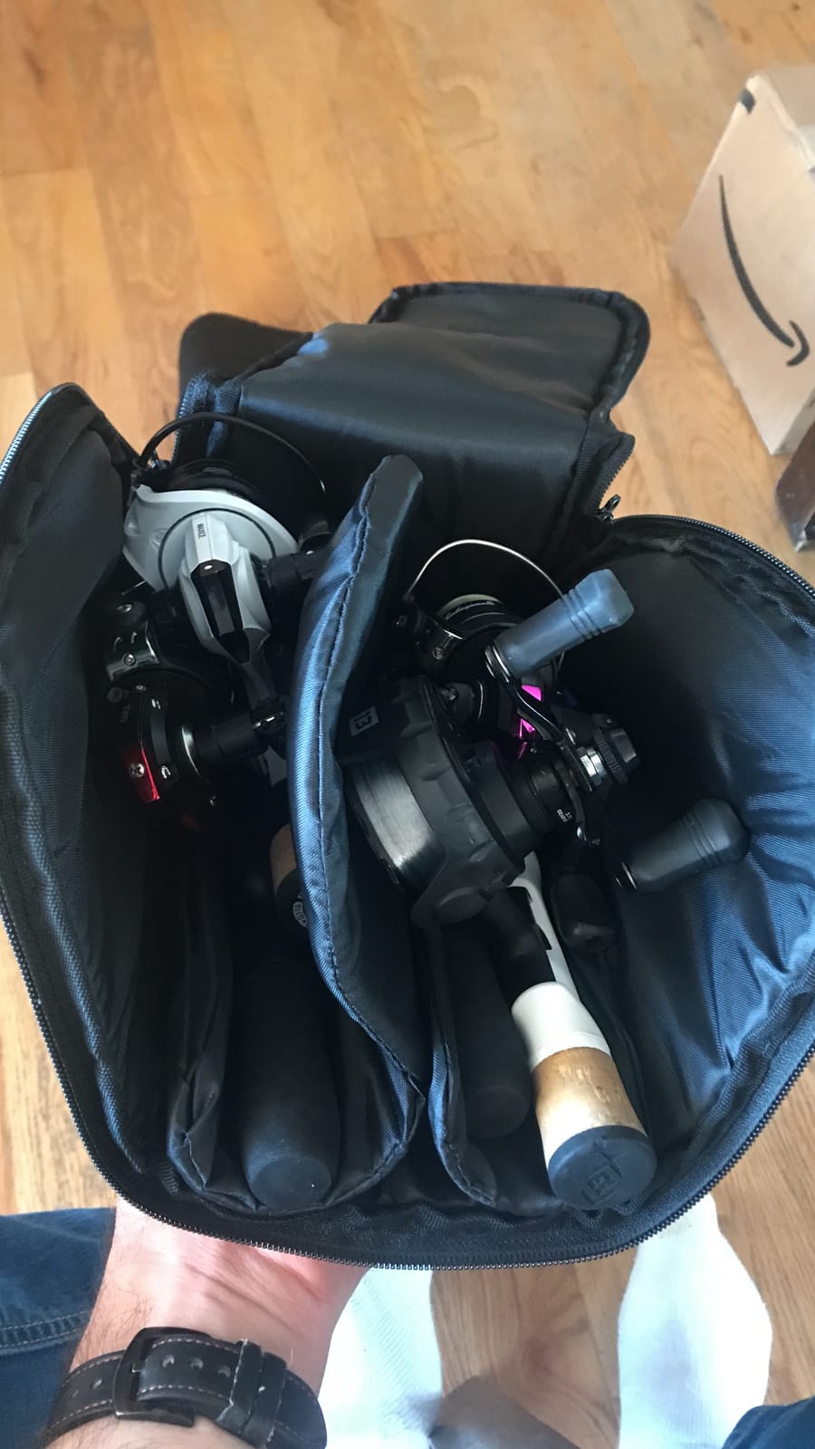 Clear Creek Portable Fly Fishing Dual Rod & Reel Complete Protection Storage Carrying Case customer photo 2