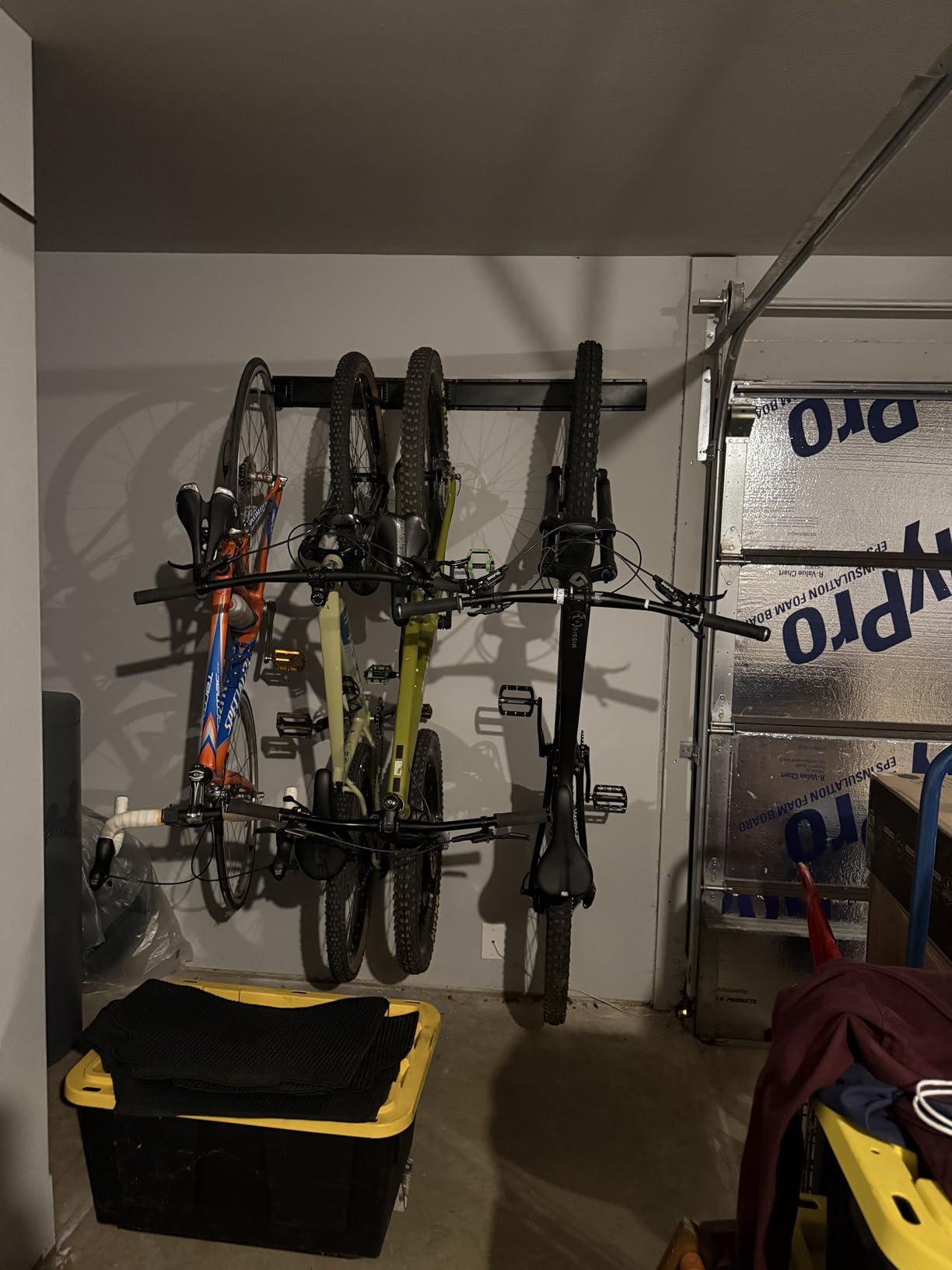 Ultrawall Stainless Steel Bike Storage Rack, Wall Mount 6 Bike Hanger | Bicycle Rack for Home & Garage Holds Up to 300lbs, Black customer photo 2