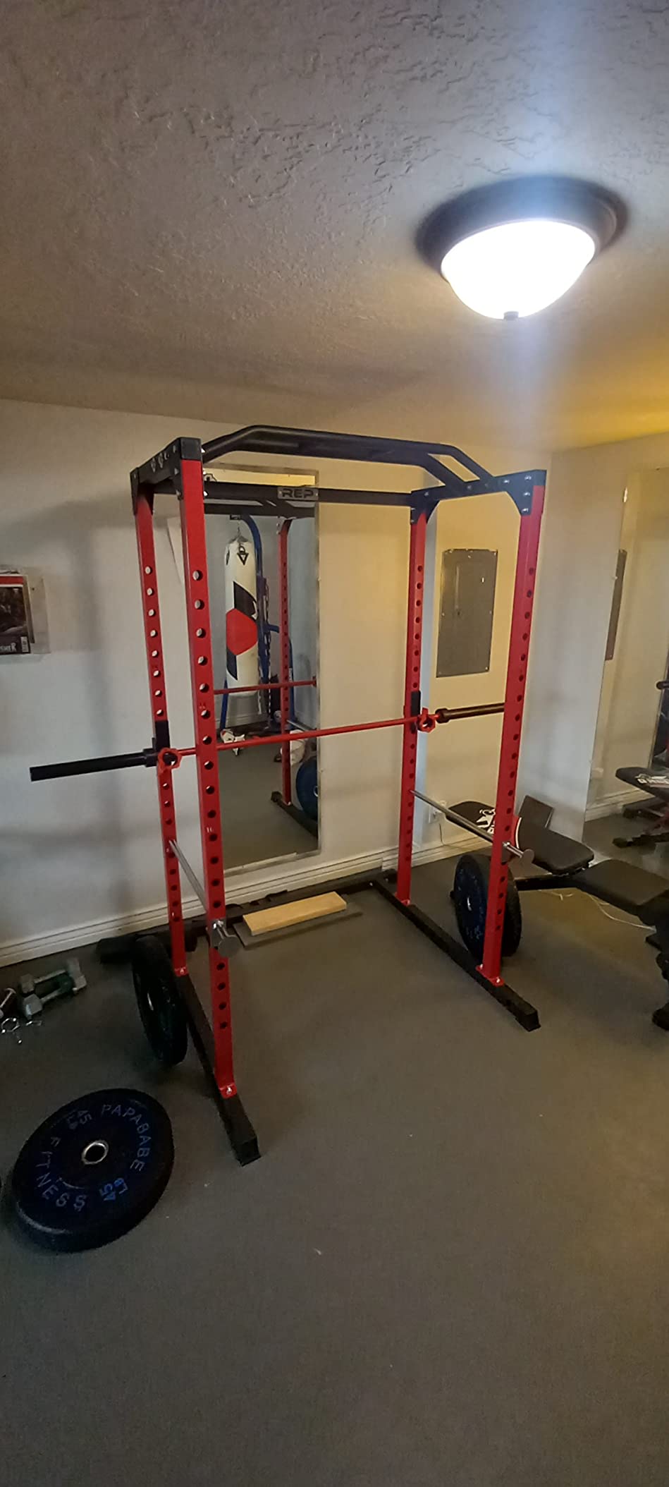 REP Fitness PR-1100 Power Rack - 700 lbs Rated Lifting Cage for Weight Training customer photo 1