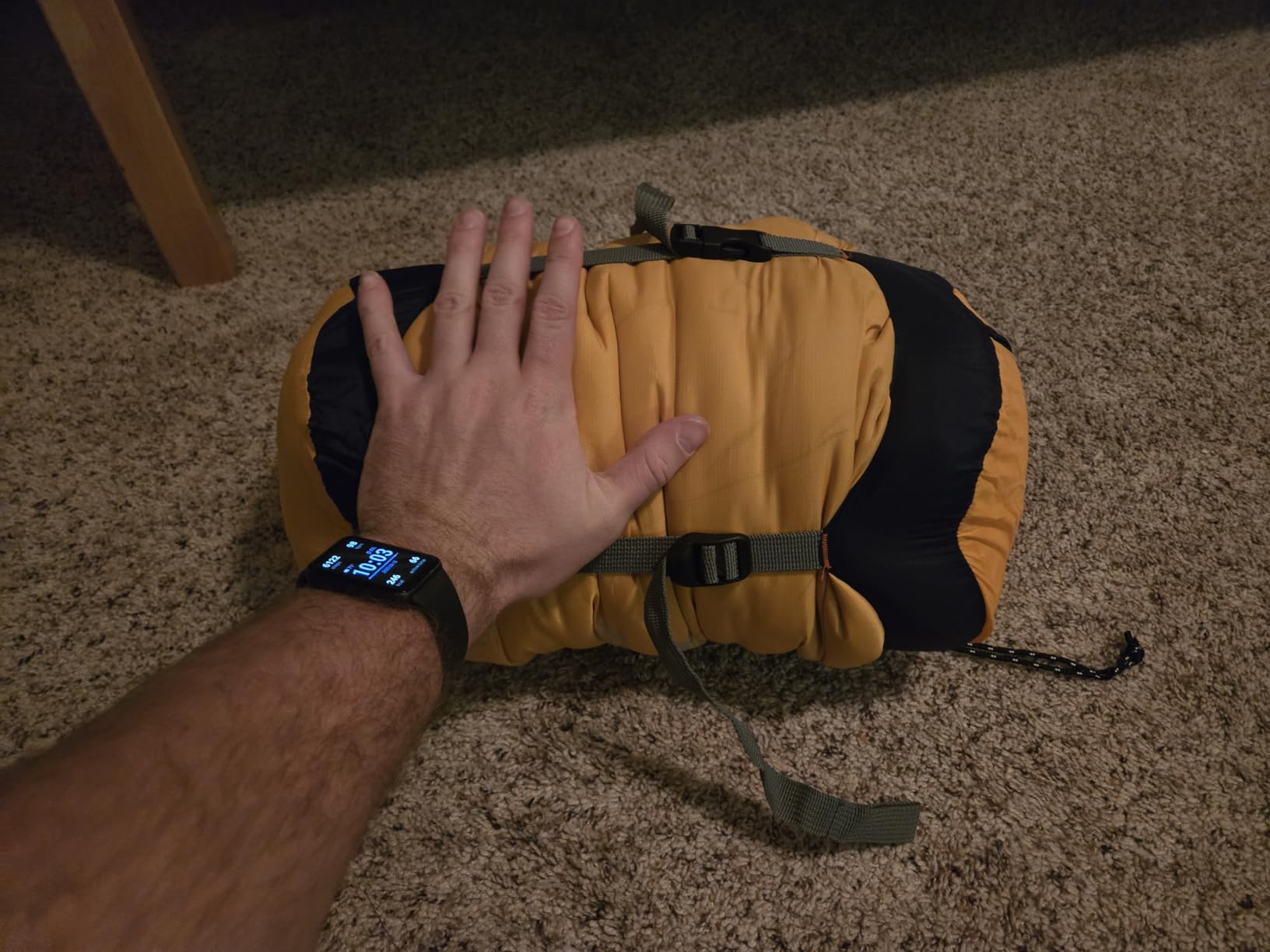 REDCAMP Nylon Compression Stuff Sack, 10L/17L/27L/40L Lightweight Sleeping Bag Compression Sack Great for Backpacking, Hiking and Camping, Blue/Yellow/Army Green/Black customer photo 1