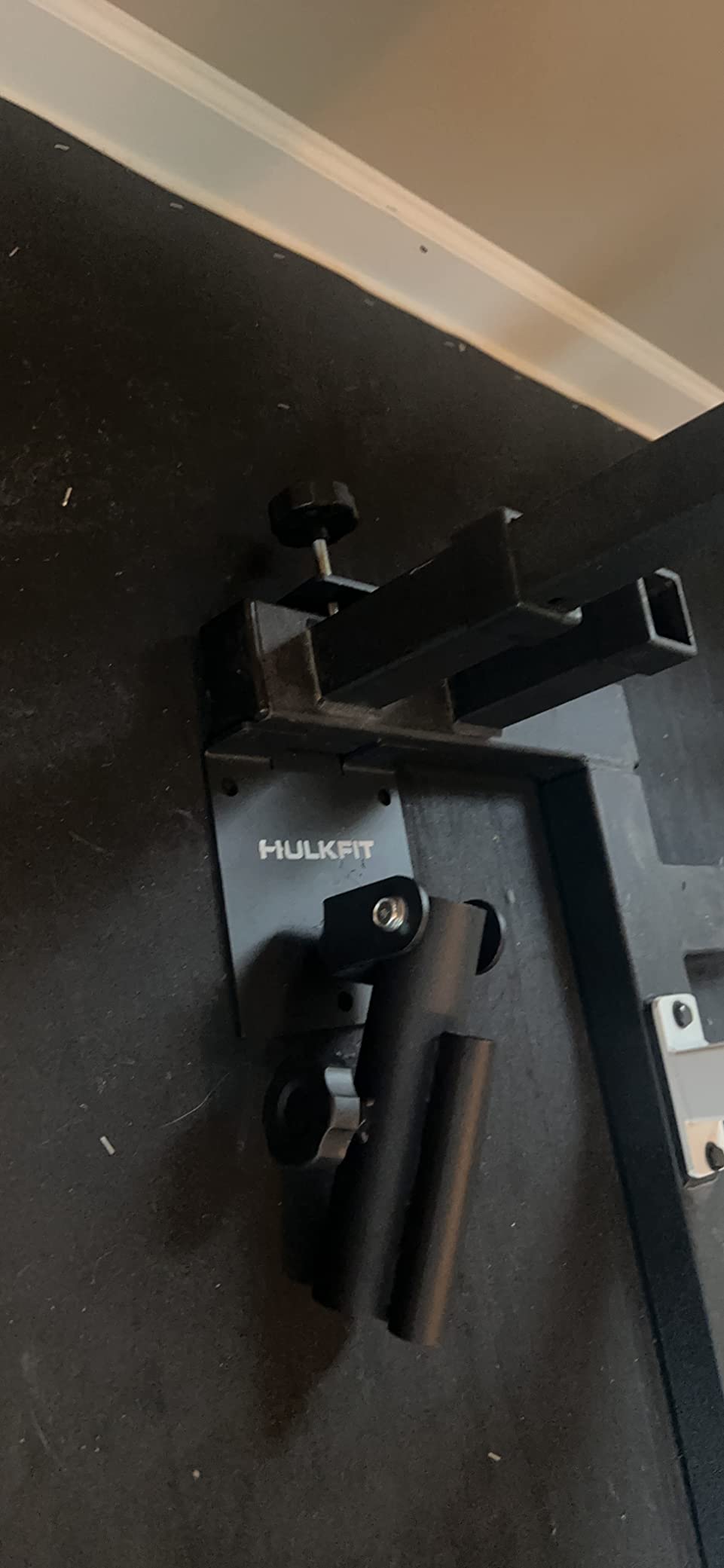 HulkFit T Bar Row Platform Attachment Accessory 360 Degree Swivel Action for Sport, Pro, and Elite Power Cage Squat Rack, Black customer photo 2