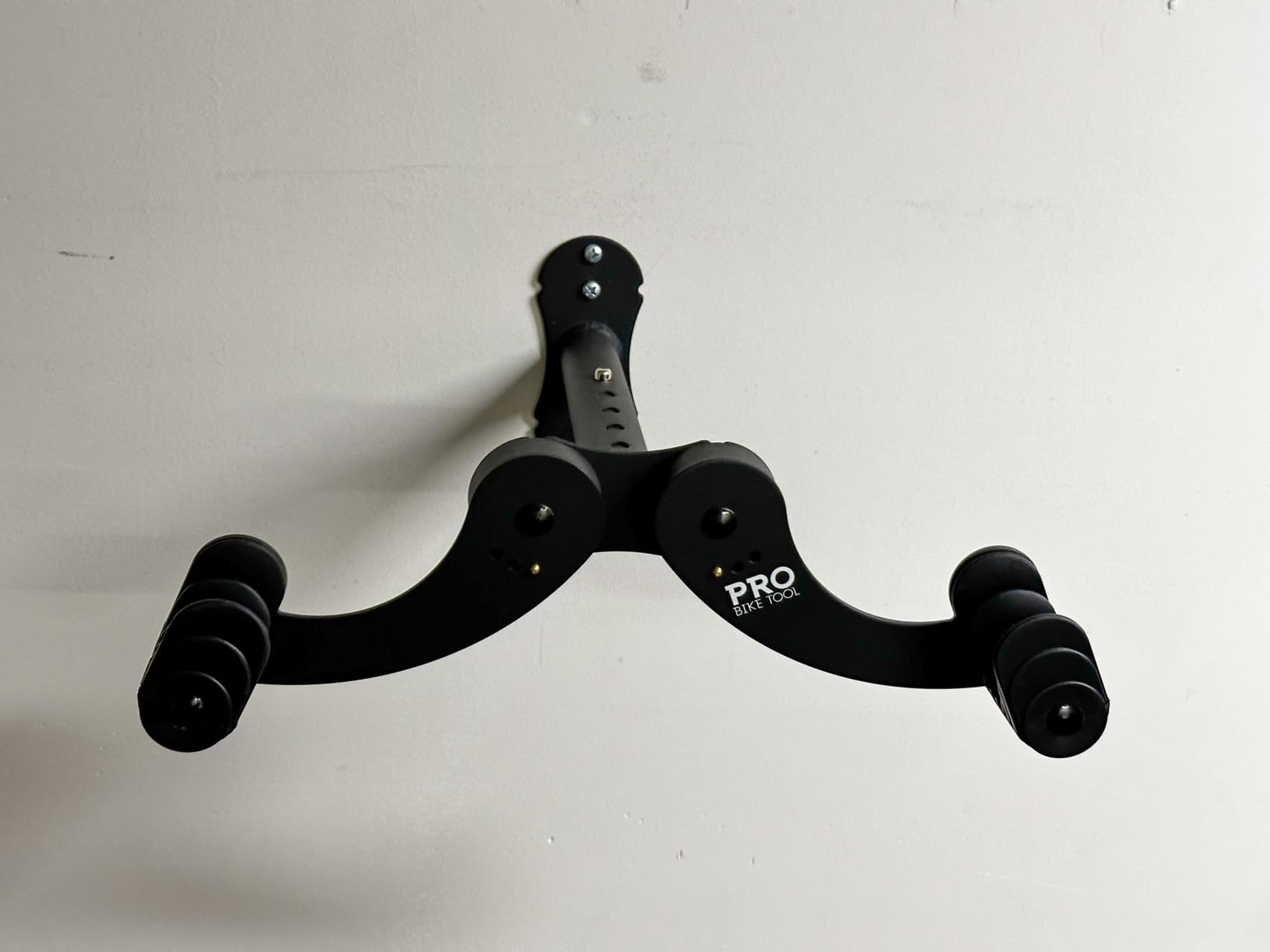 PRO BIKE TOOL Bike Rack for Garage Wall Mount - Horizontal Bike Storage | Fits Road, Mountain & Hybrid Bikes, Adjustable Arms, Rubber Cradles, Space-Saving Design customer photo 1