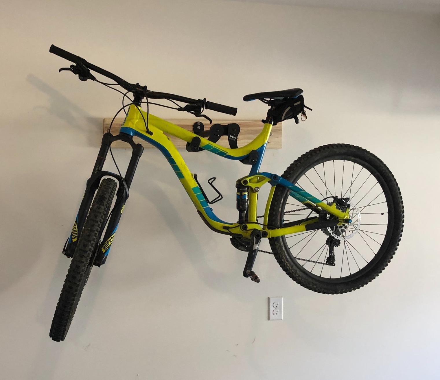 PRO BIKE TOOL Bike Rack for Garage Wall Mount - Horizontal Bike Storage | Fits Road, Mountain & Hybrid Bikes, Adjustable Arms, Rubber Cradles, Space-Saving Design customer photo 2
