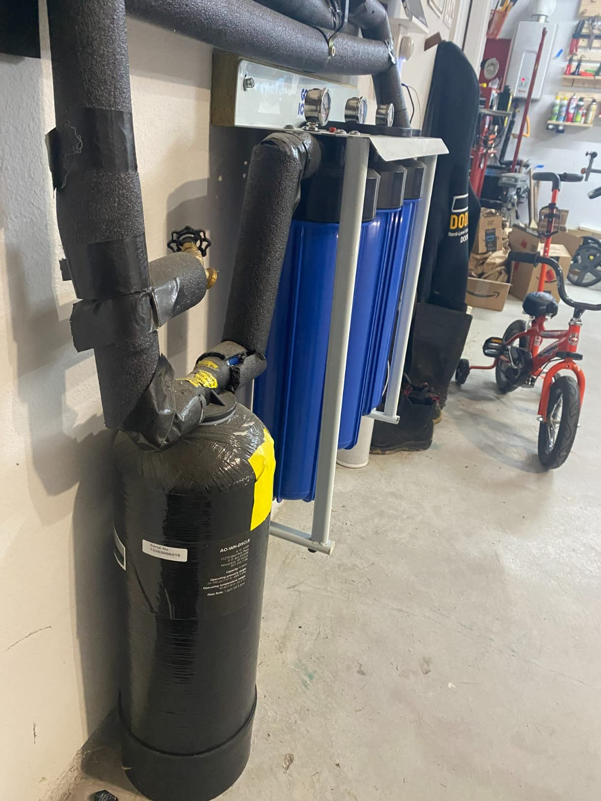 A. O. Smith Whole House Water Filter System | 600K Gal | AO-WH-Filter | 6-Year Filter | NSF Certified | Reduces 96.9% Chlorine Taste & Odor | 3/4