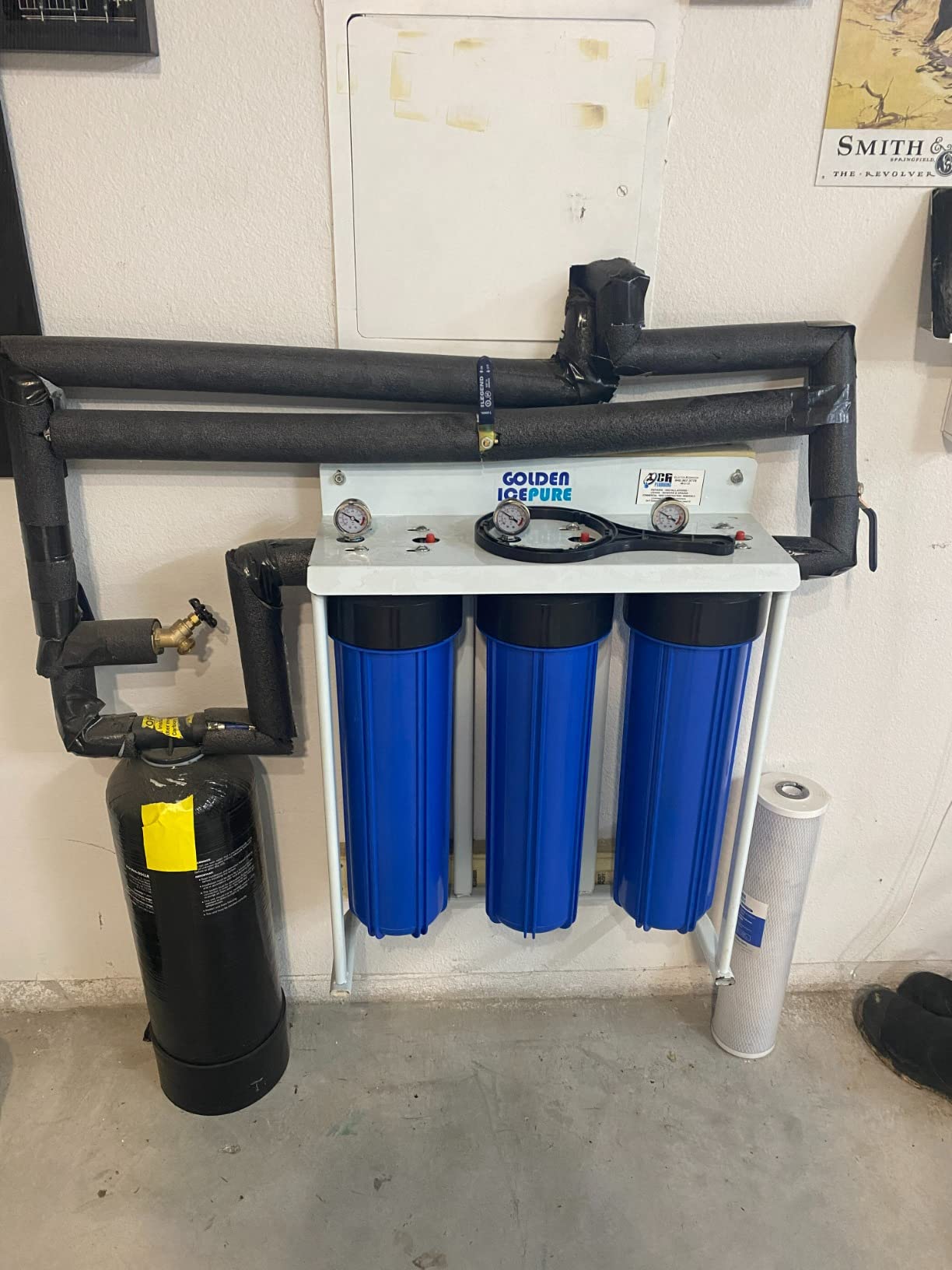 A. O. Smith Whole House Water Filter System | 600K Gal | AO-WH-Filter | 6-Year Filter | NSF Certified | Reduces 96.9% Chlorine Taste & Odor | 3/4