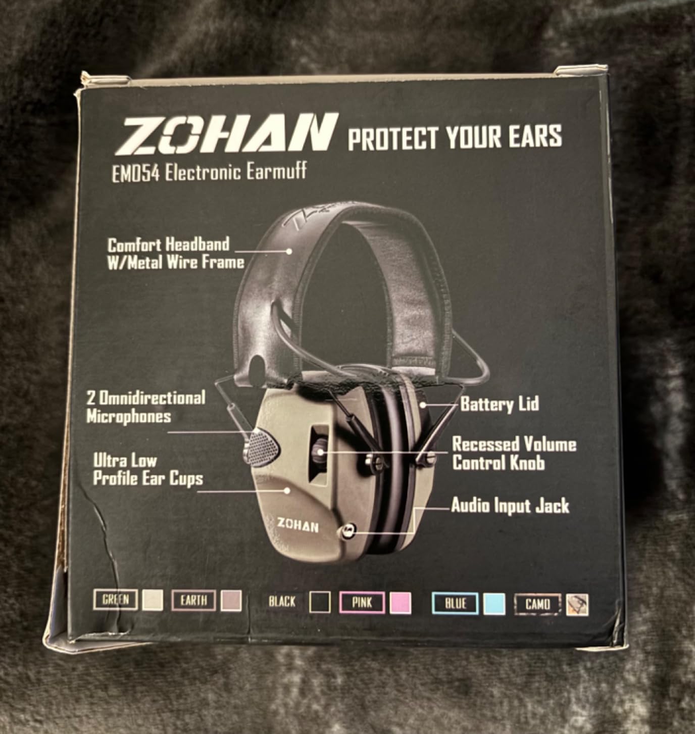 ZOHAN EM054 Electronic Ear Protection for Shooting Range with Sound Amplification Noise Reduction, Ear Muffs for Gun Range customer photo 1