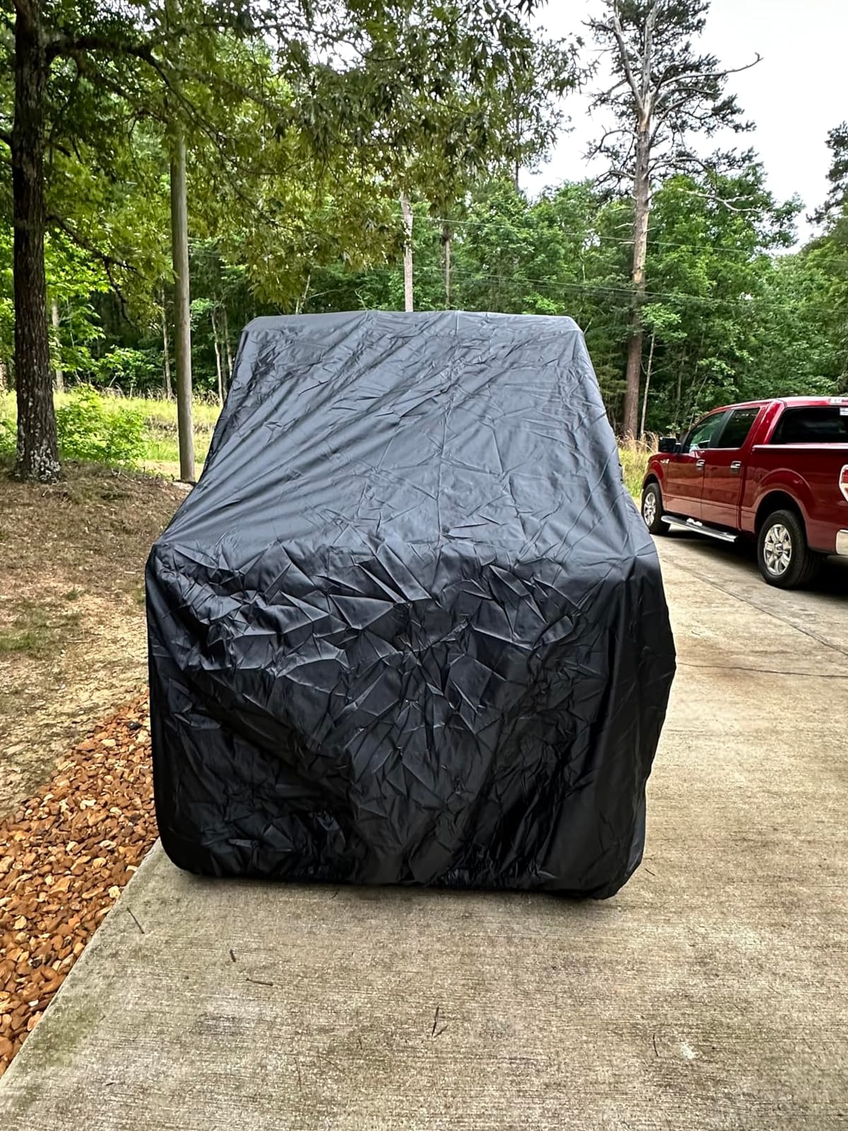 NEVERLAND UTV Cover Heavy Duty 300D Waterproof Outdoor Storage 2-3 Seater | Side by Side Cover with Windproof Straps, Elastic Bottom for Polaris Ranger Honda Pioneer Yamaha Kawasaki Mule 114x65x73 in customer photo 1