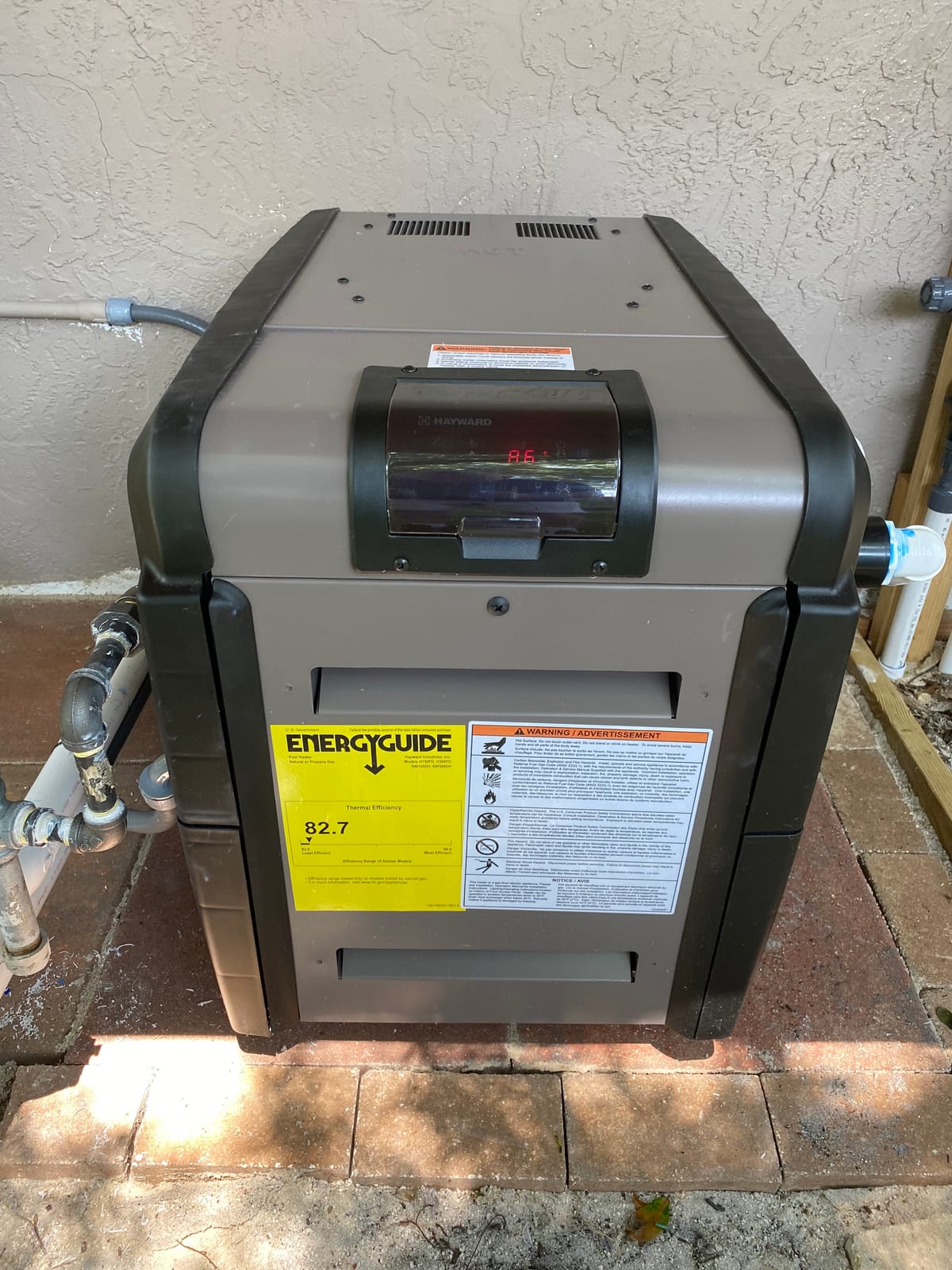 Hayward H-Series Natural Gas Pool Heater for Inground Pools 150,000 BTU (W3H150FDN) customer photo 1