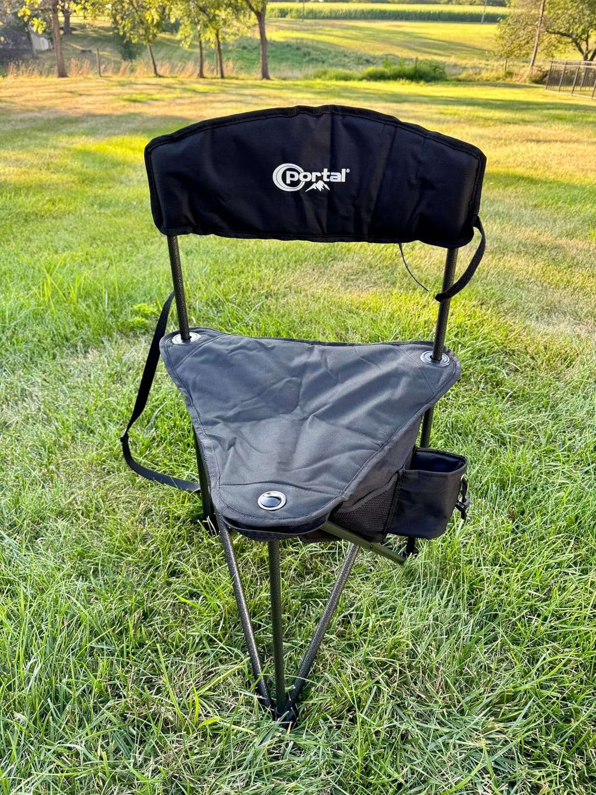 Portal Extra Large Quick Folding Tripod Stool with Backrest Fishing Camping Chair with Carry Strap customer photo 2