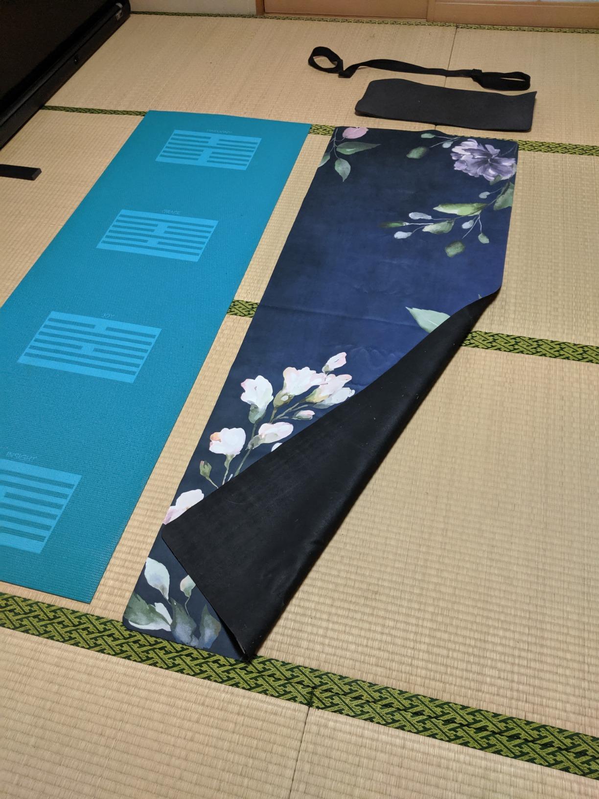 June & Juniper Travel Yoga Mat Foldable Lightweight - Thin Light Non-Slip Travel Yoga Mat Eco customer photo 2