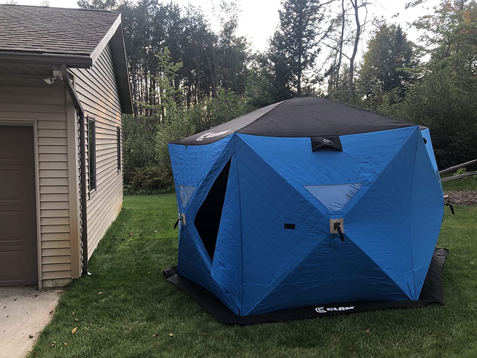 CLAM C-890 Thermal Ice Fishing Hub Shelter 11.5 x 11.5 ft customer photo 1