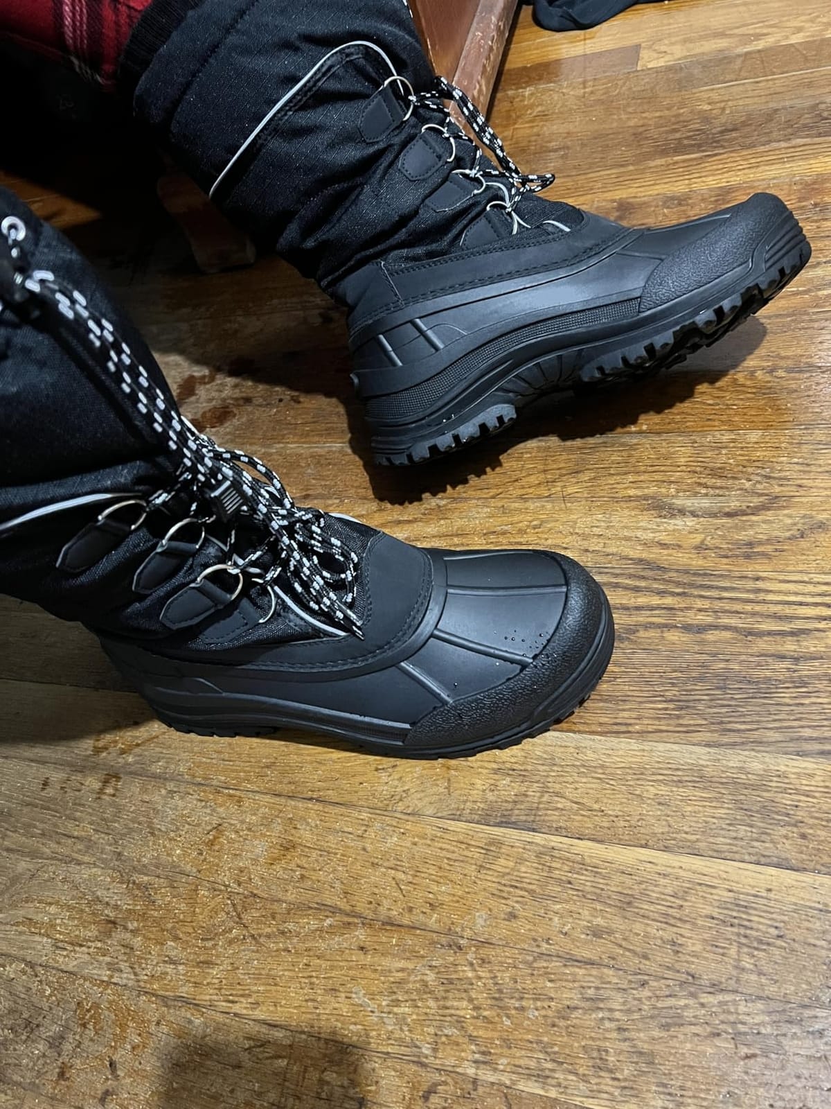 ALEADER Men's Winter Waterproof Insulated Shell Warm Inner Comfortable Outdoor Snow Boots customer photo 1