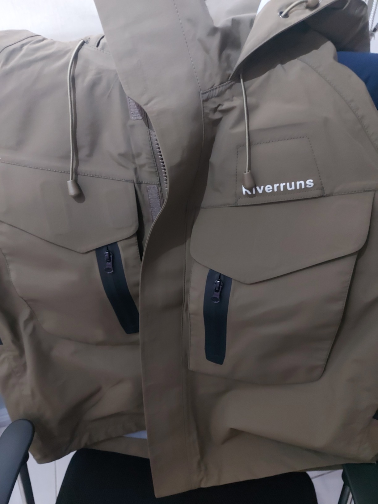 Riverruns Fishing Wading Jacket, Breathable Outdoor Fly Fishing Rain Coat customer photo 2