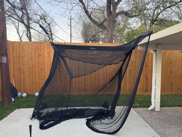 The Net Return Home/Pro Series Golf Net, Multi-Sport, 7x7 ft - 8x7.5 ft, Auto Ball Return, Portable for Indoor/Outdoor customer photo 1