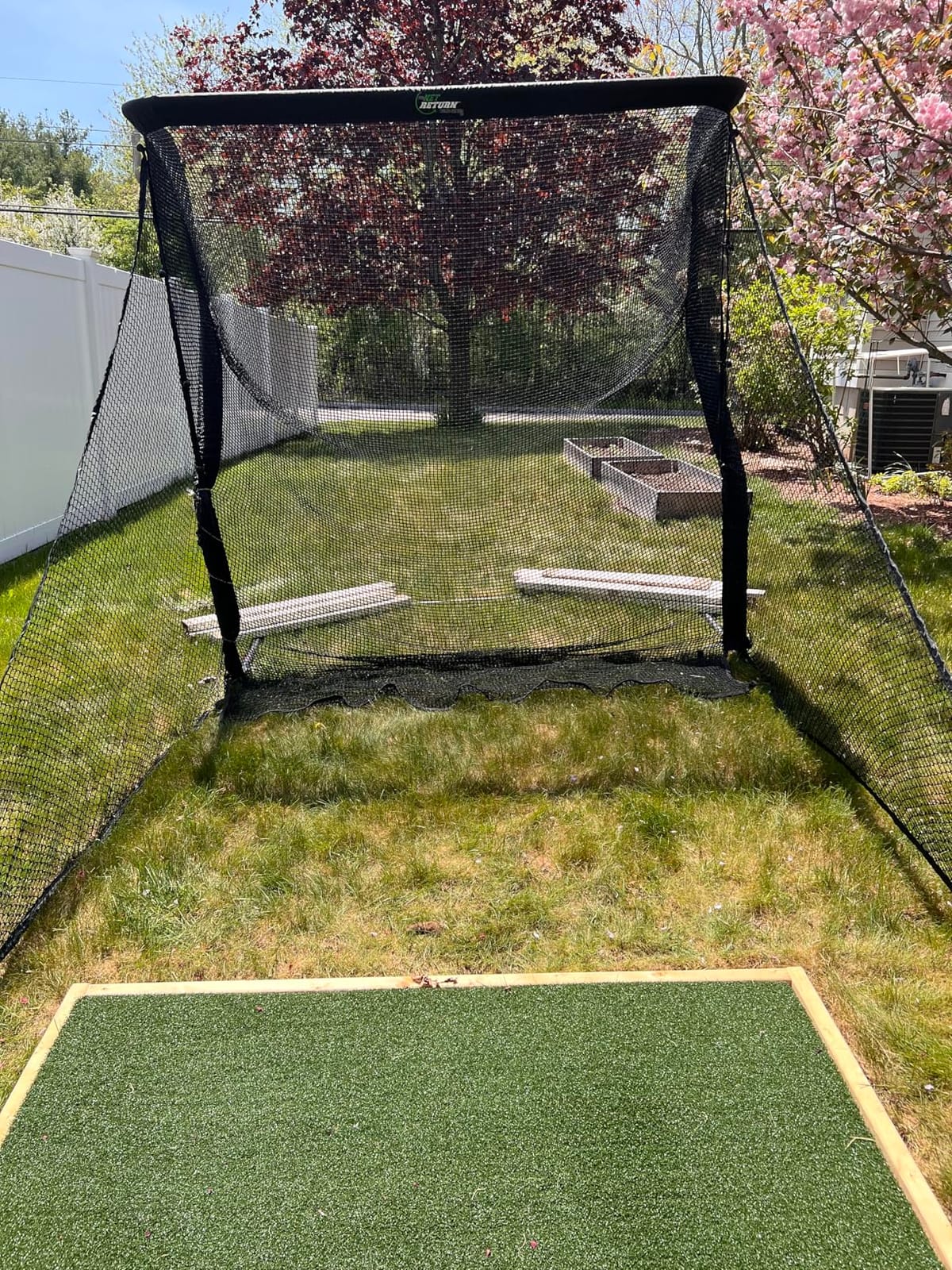 The Net Return Home/Pro Series Golf Net, Multi-Sport, 7x7 ft - 8x7.5 ft, Auto Ball Return, Portable for Indoor/Outdoor customer photo 2