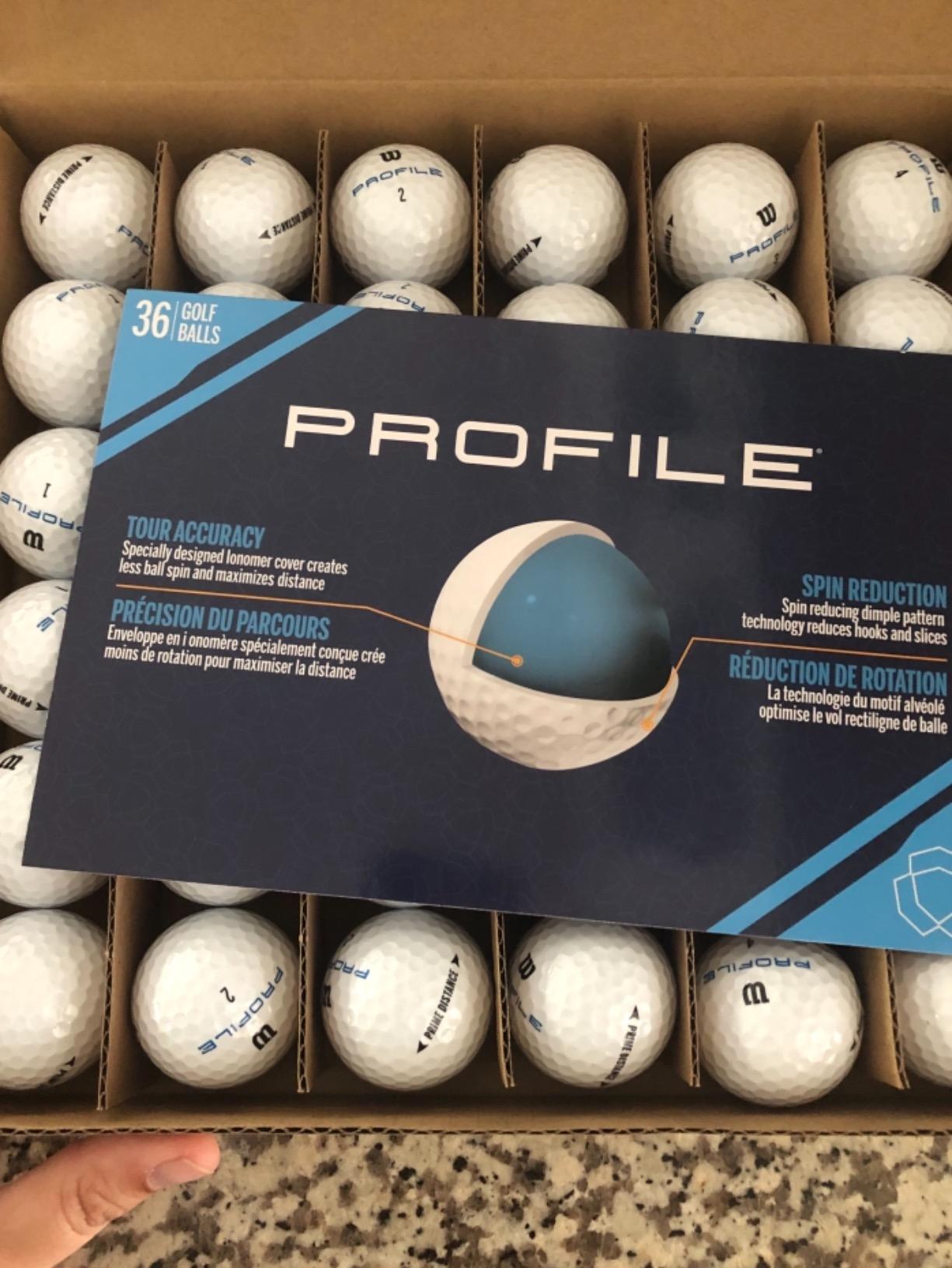 WILSON Profile Distance Golf Balls 36 Pack customer photo 1