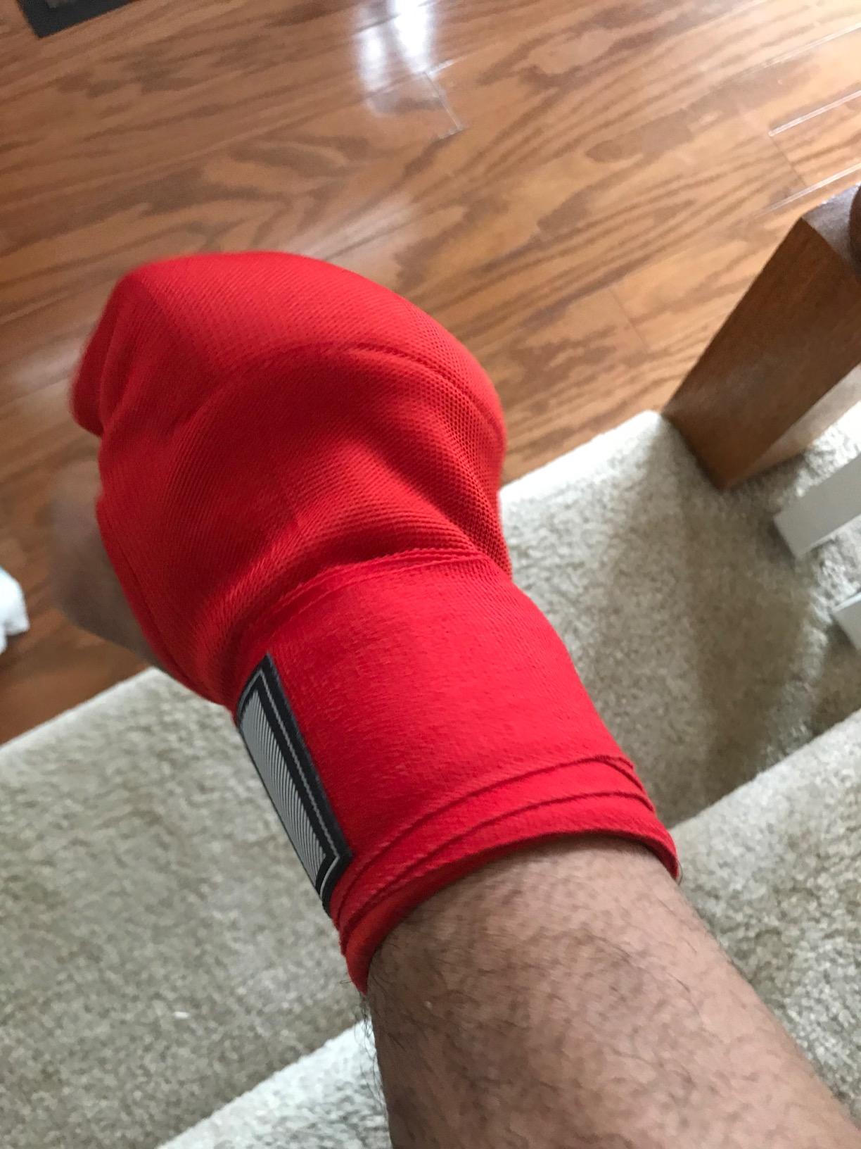 Hayabusa Quick Gel Hand Wrap Boxing Gloves | Slip-On Design, Padded Knuckle Protection, Hook and Loop Closure, Muay Thai Kickboxing, Men and Women, Sparring customer photo 1