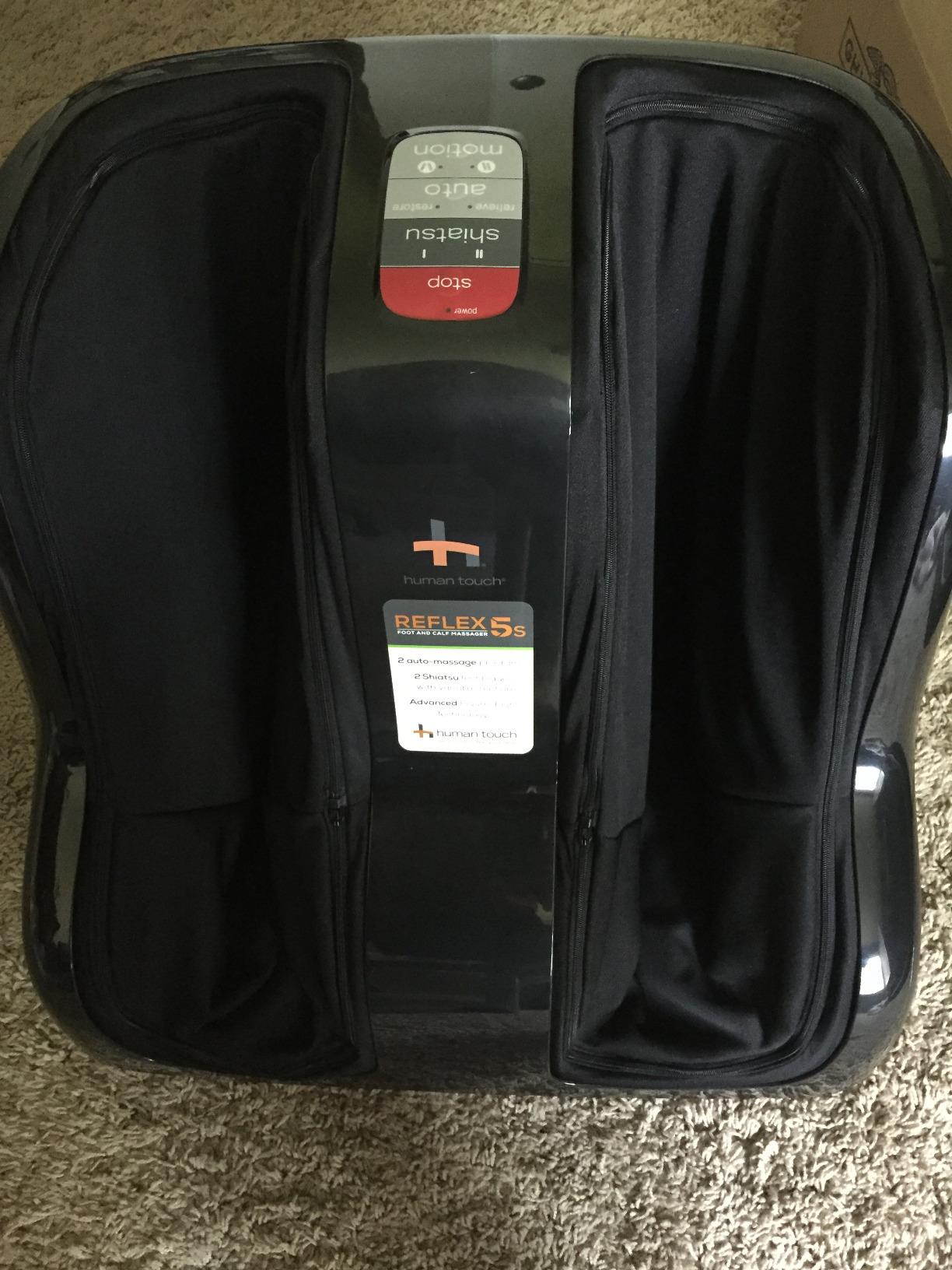Human Touch Reflex5s Foot and Calf Massager - HSA Approved for Stress & Plantar Fasciitis Relief + Kneading & Compression for Circulation Support customer photo 1